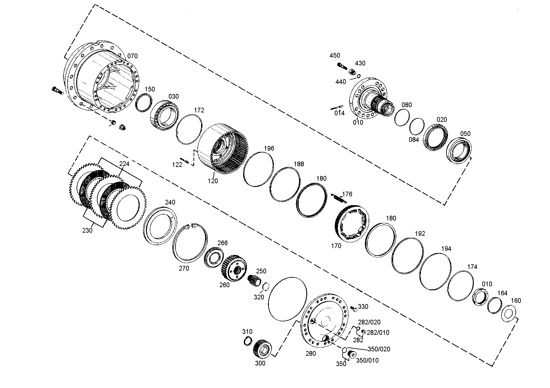 drawing for JCB 550/40075 - WASHER (figure 1)