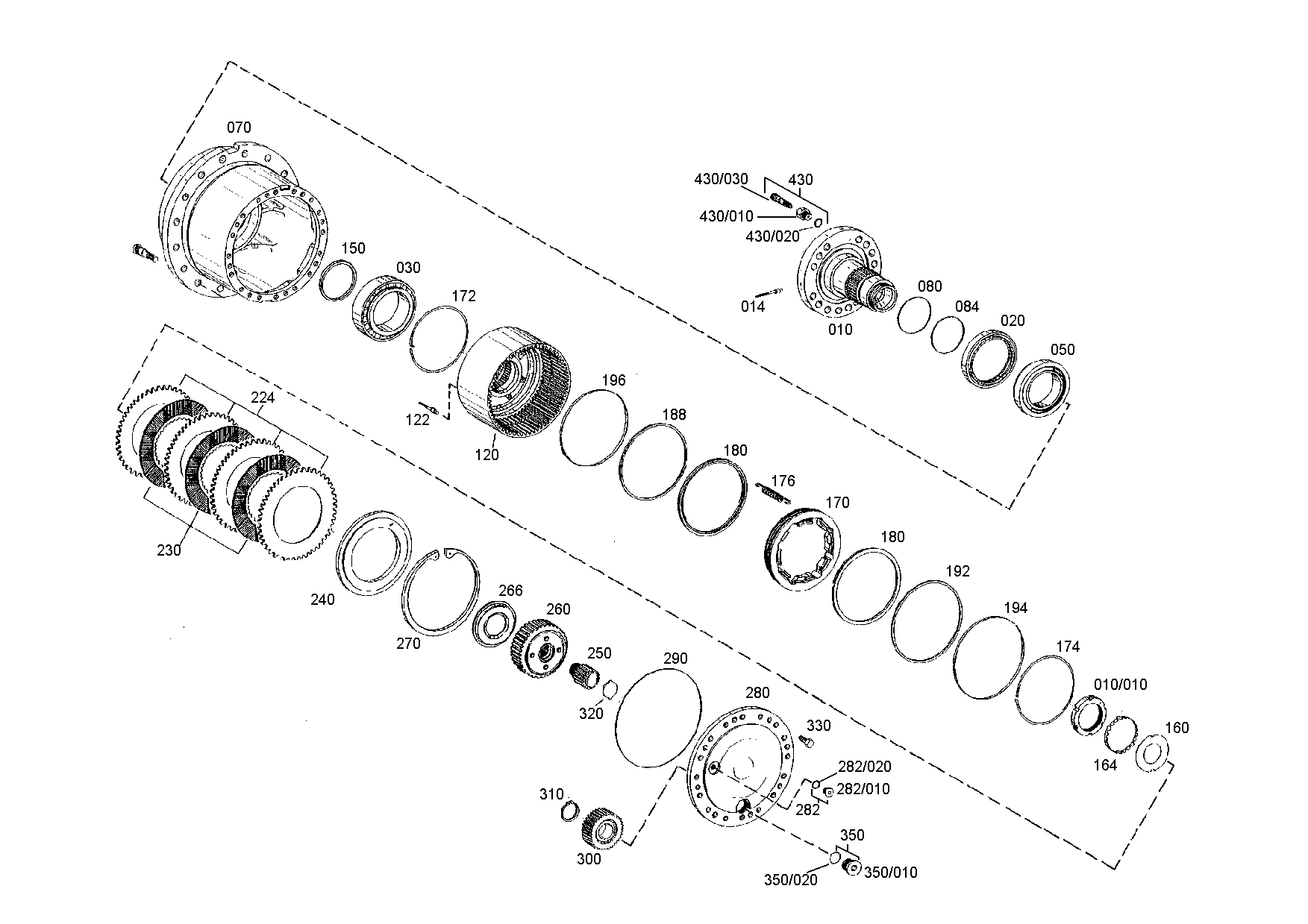 drawing for JCB 550/40072 - WASHER (figure 2)