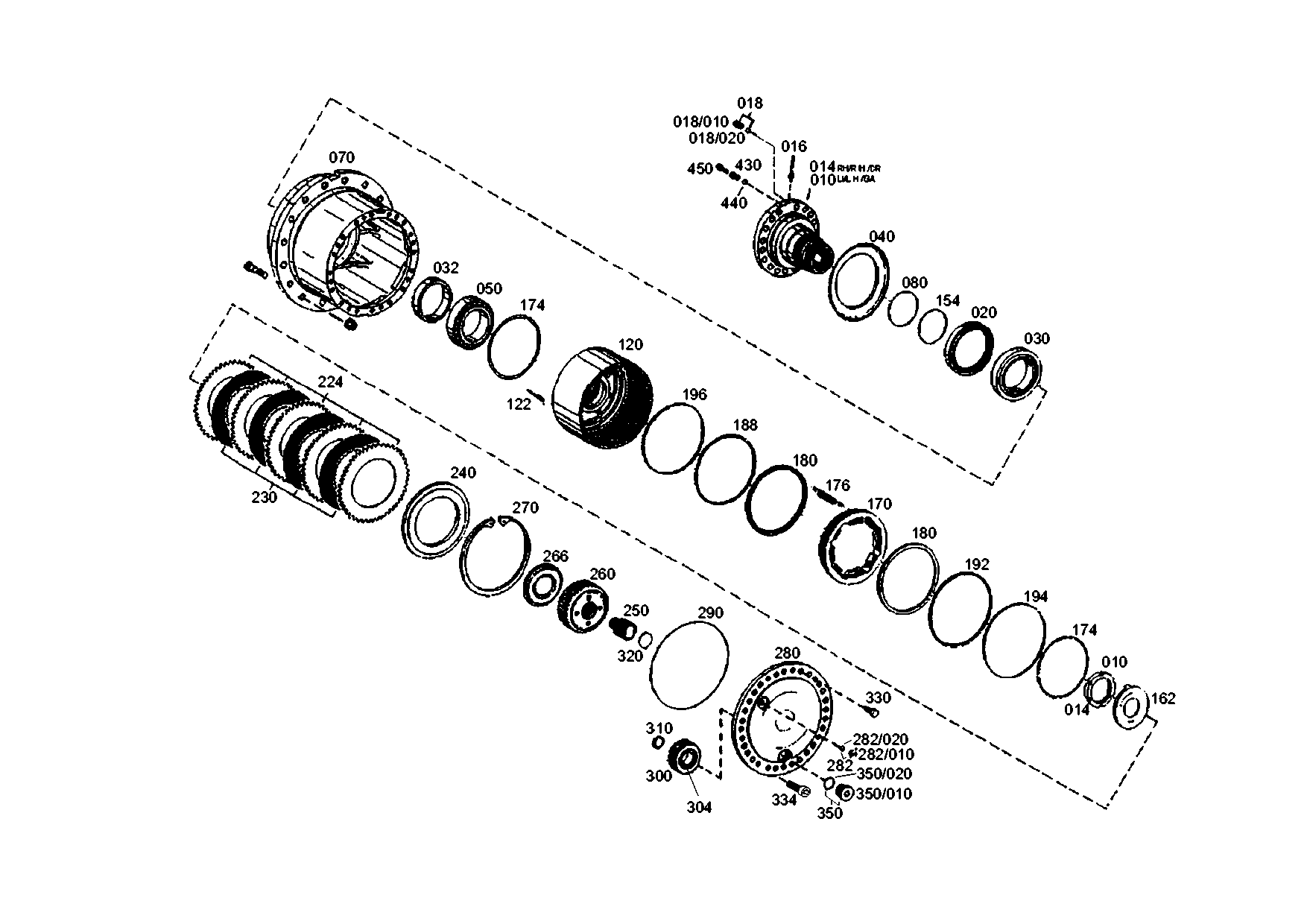 drawing for CNH NEW HOLLAND 4612366 - SLOTTED NUT (figure 3)