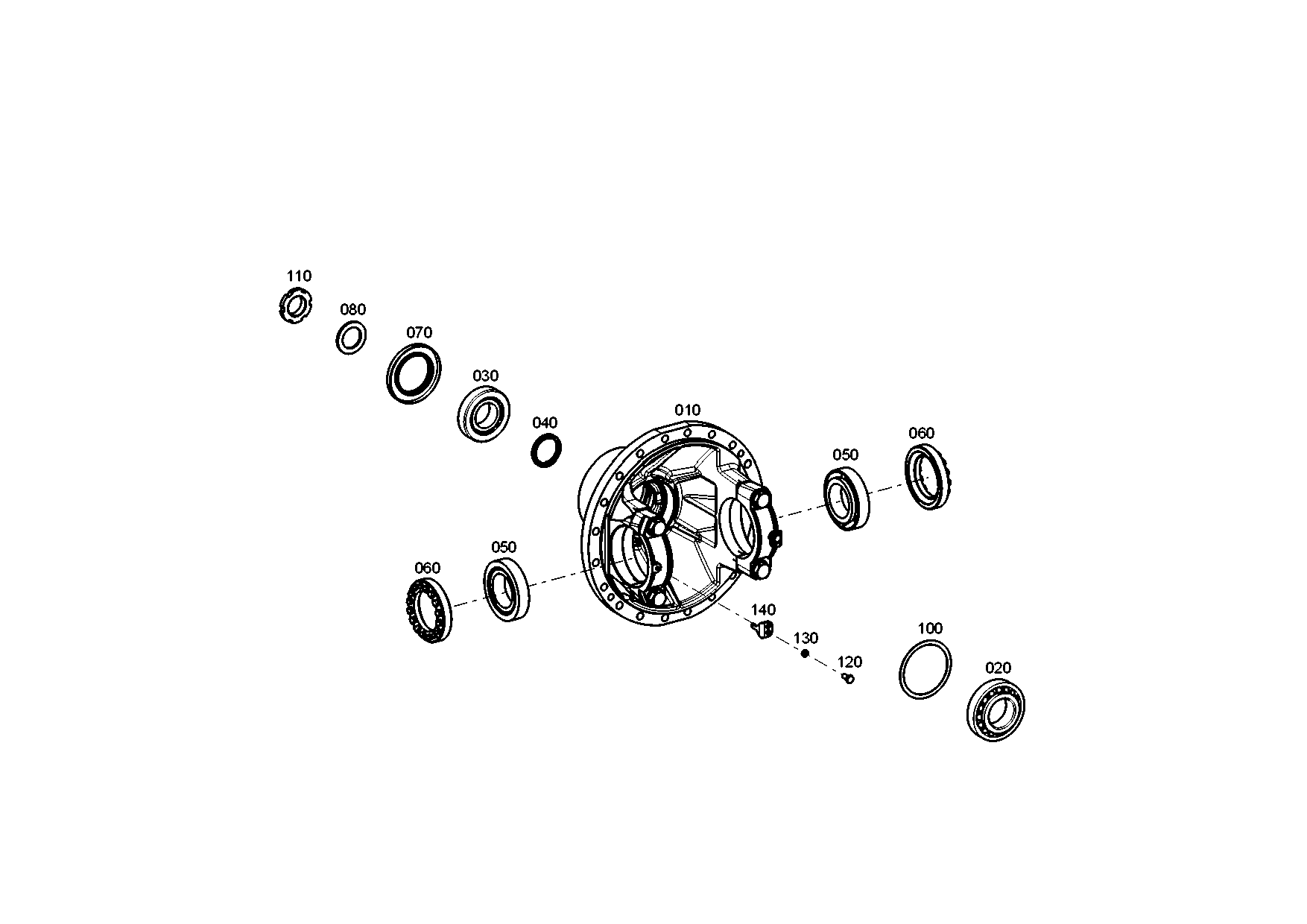 drawing for LIUGONG 13B1078 - SHAFT SEAL (figure 2)