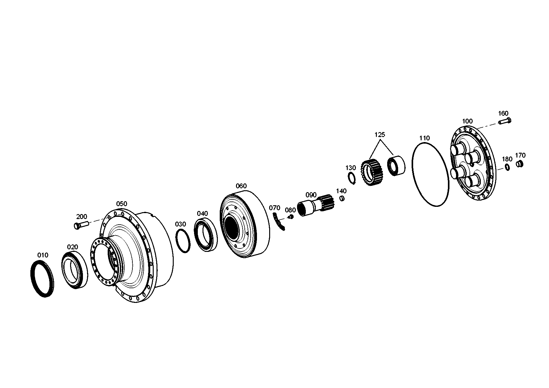 drawing for LIUGONG 04B1024 - LOCKING SCREW (figure 1)