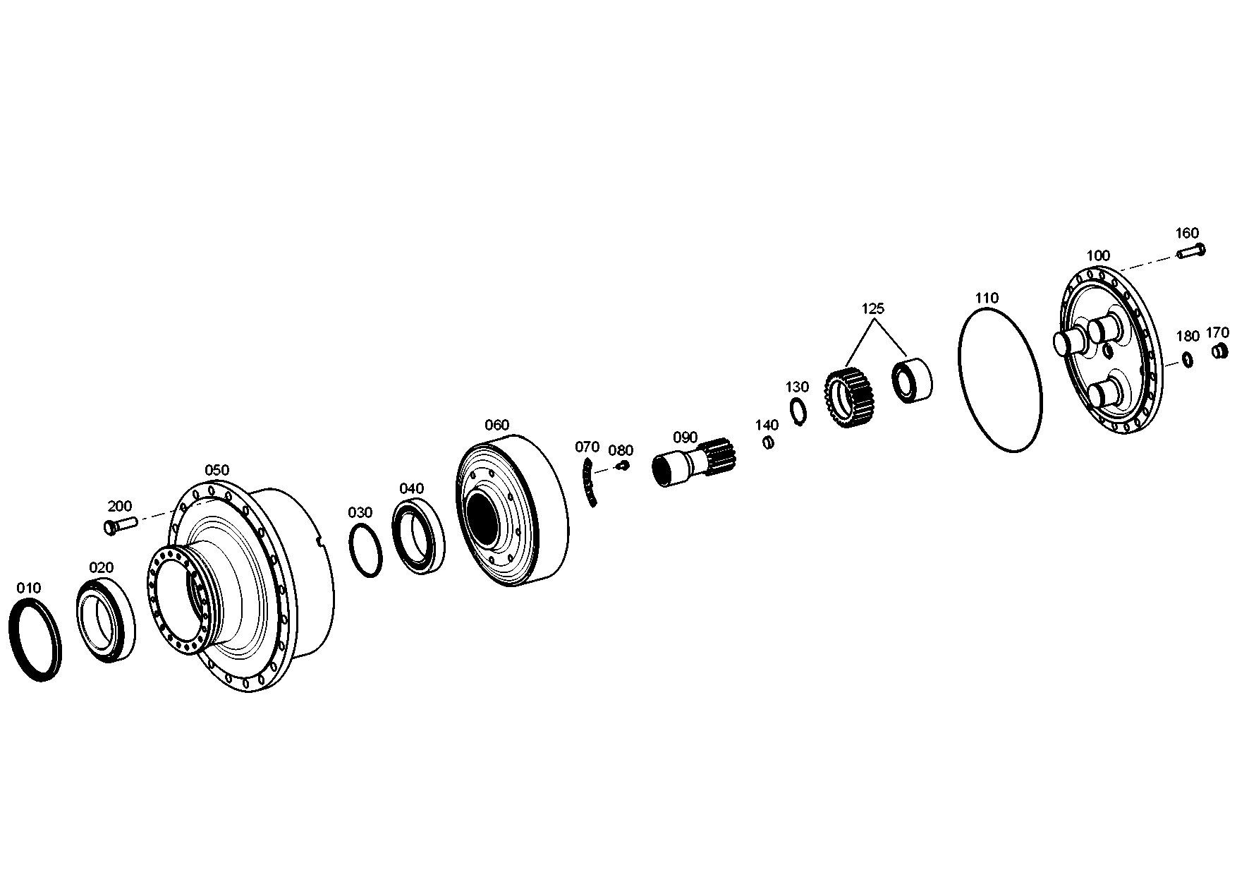 drawing for LIUGONG 01B1170 - WHEEL STUD (figure 2)