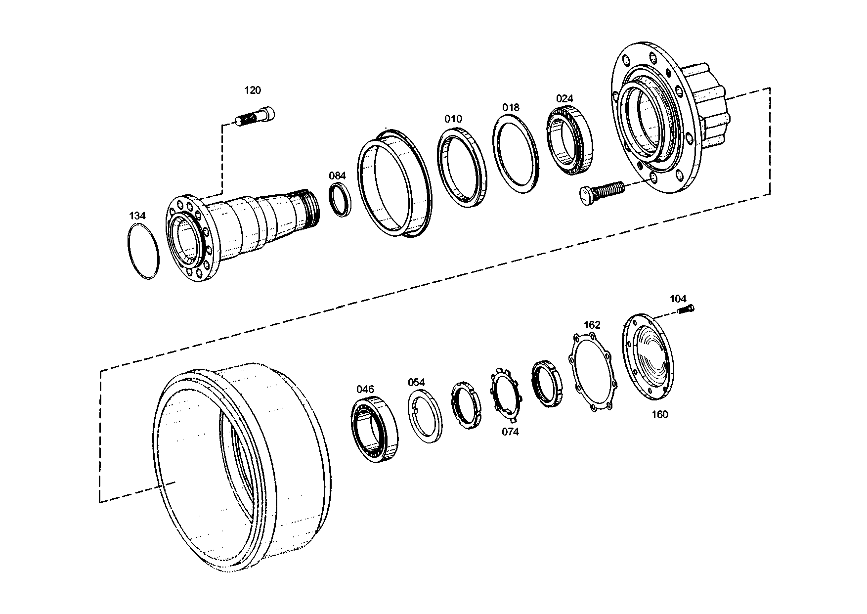 drawing for NEOPLAN BUS GMBH 070152802 - SHAFT SEAL (figure 1)