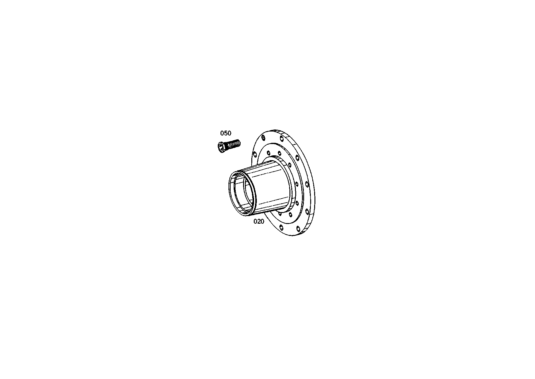 drawing for VOLVO 002016710 - WHEEL STUD (figure 1)