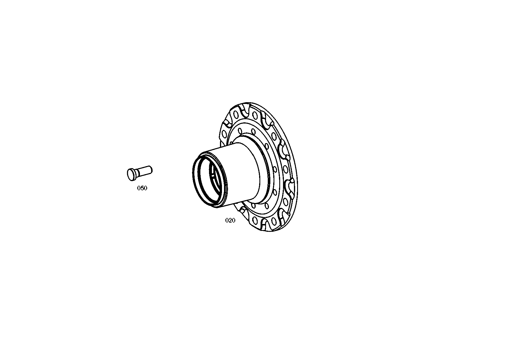 drawing for EVOBUS A0002820174 - WHEEL STUD (figure 3)