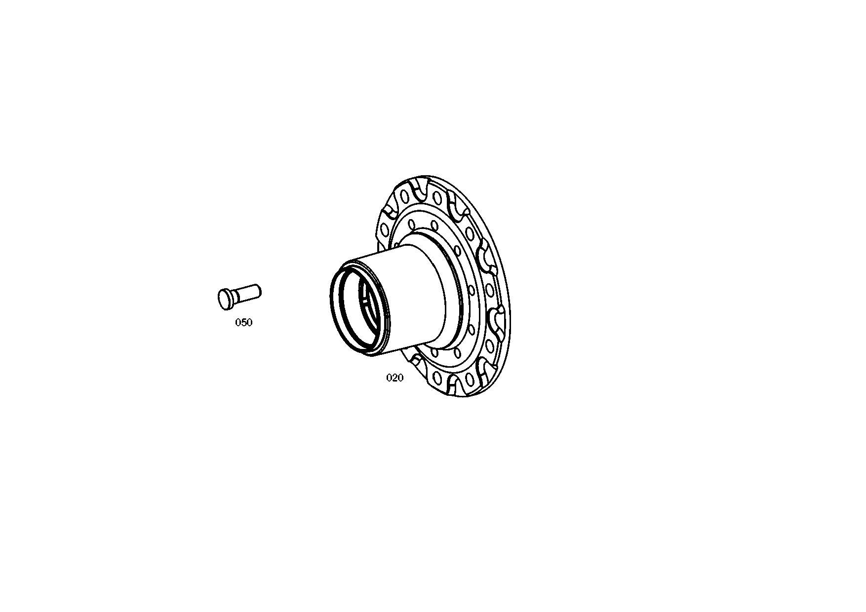 drawing for TATA MOTORS LTD 218633995501 - HUB (figure 1)