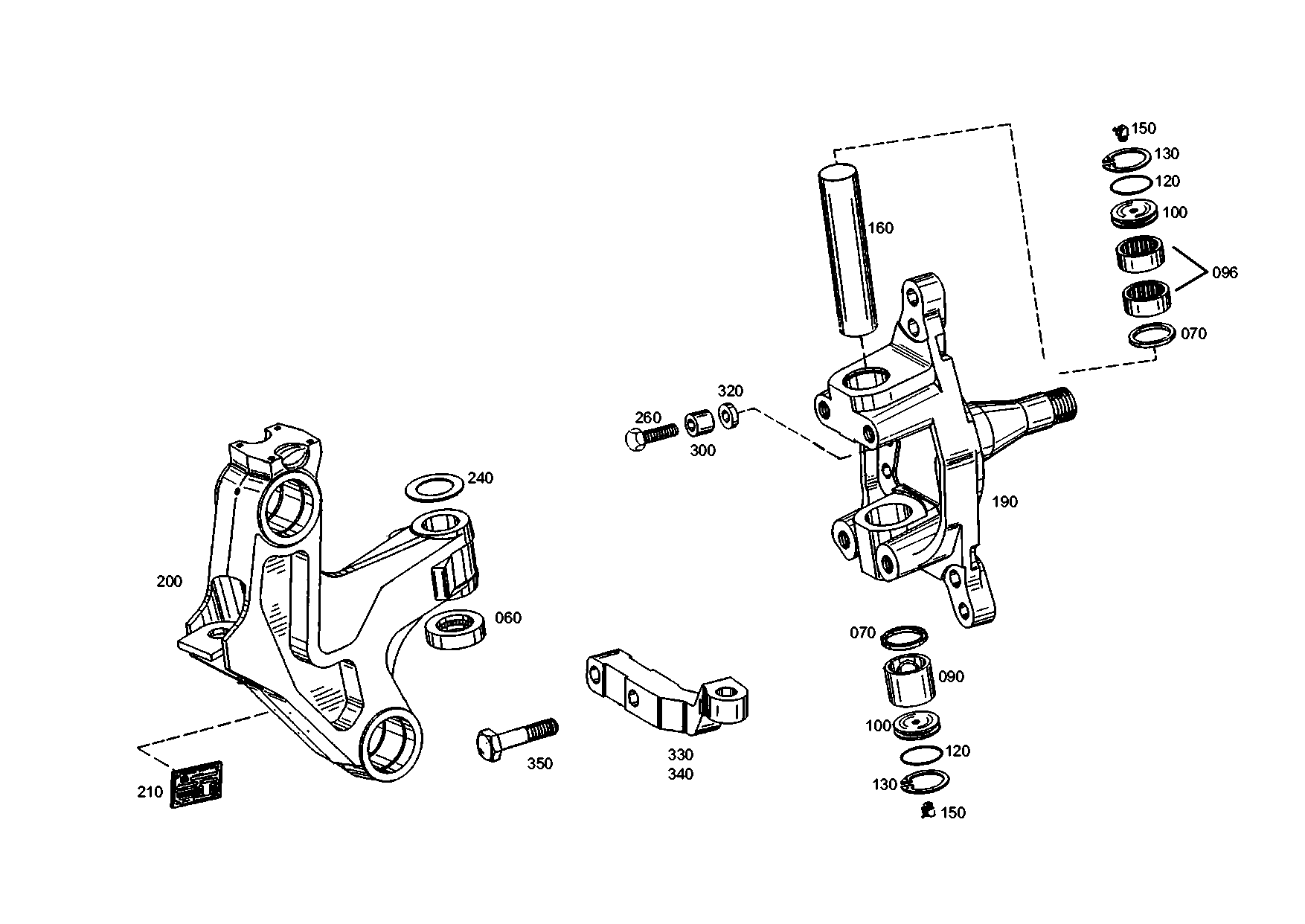 drawing for EVOBUS A0029818118 - AXIAL ROLLER BEARING (figure 1)