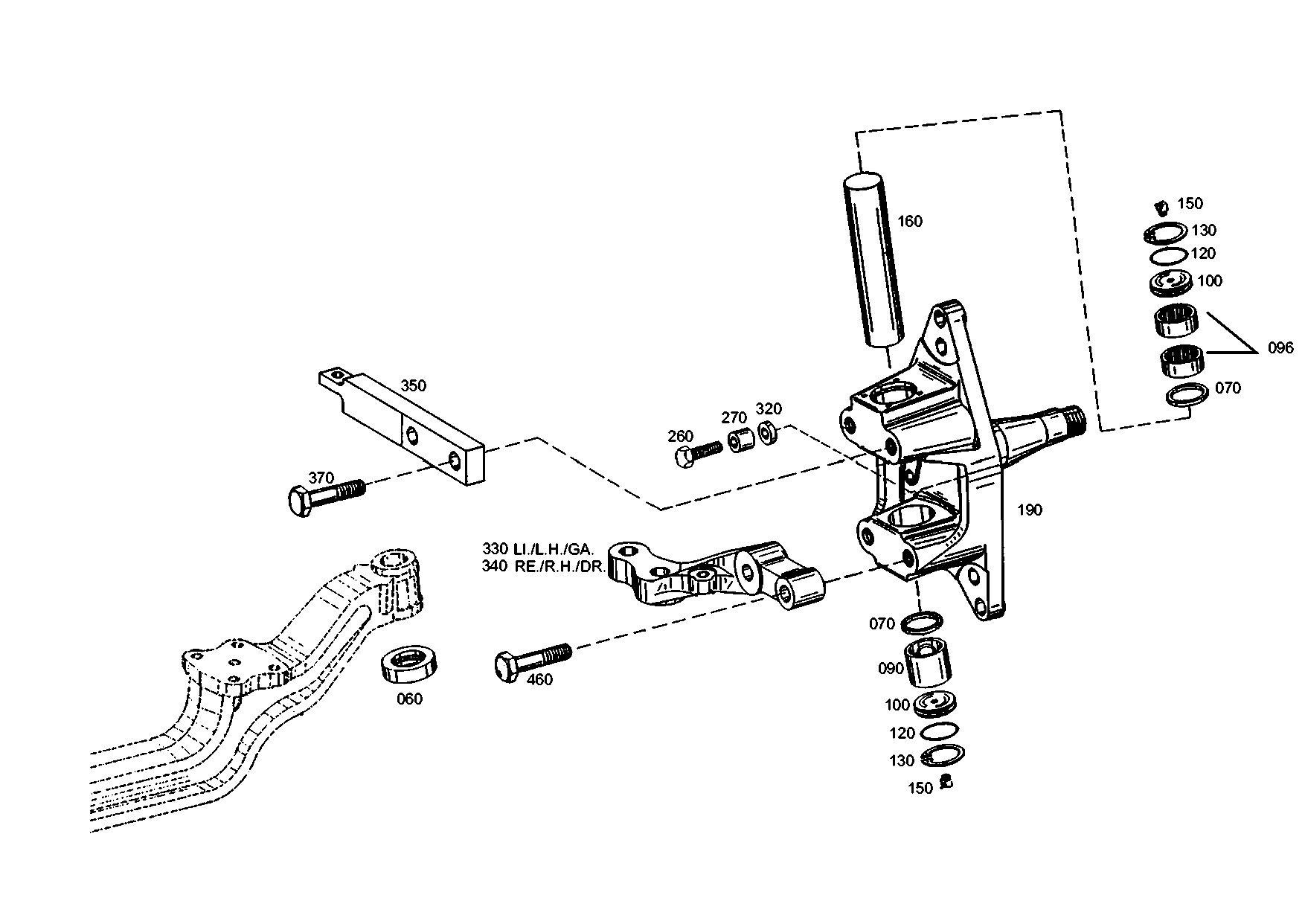 drawing for EVOBUS A0029818118 - AXIAL ROLLER BEARING (figure 2)