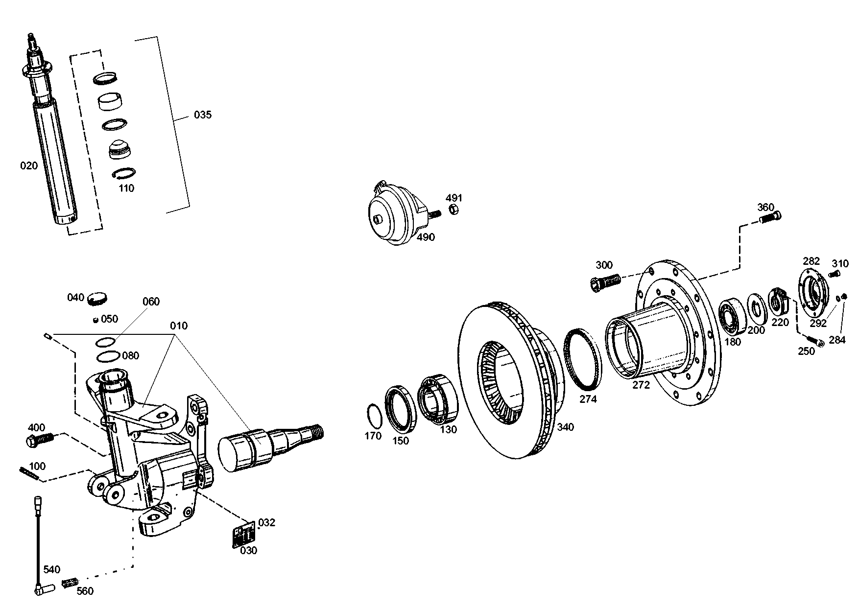 drawing for EVOBUS A6274300090 - DISC BRAKE (figure 1)