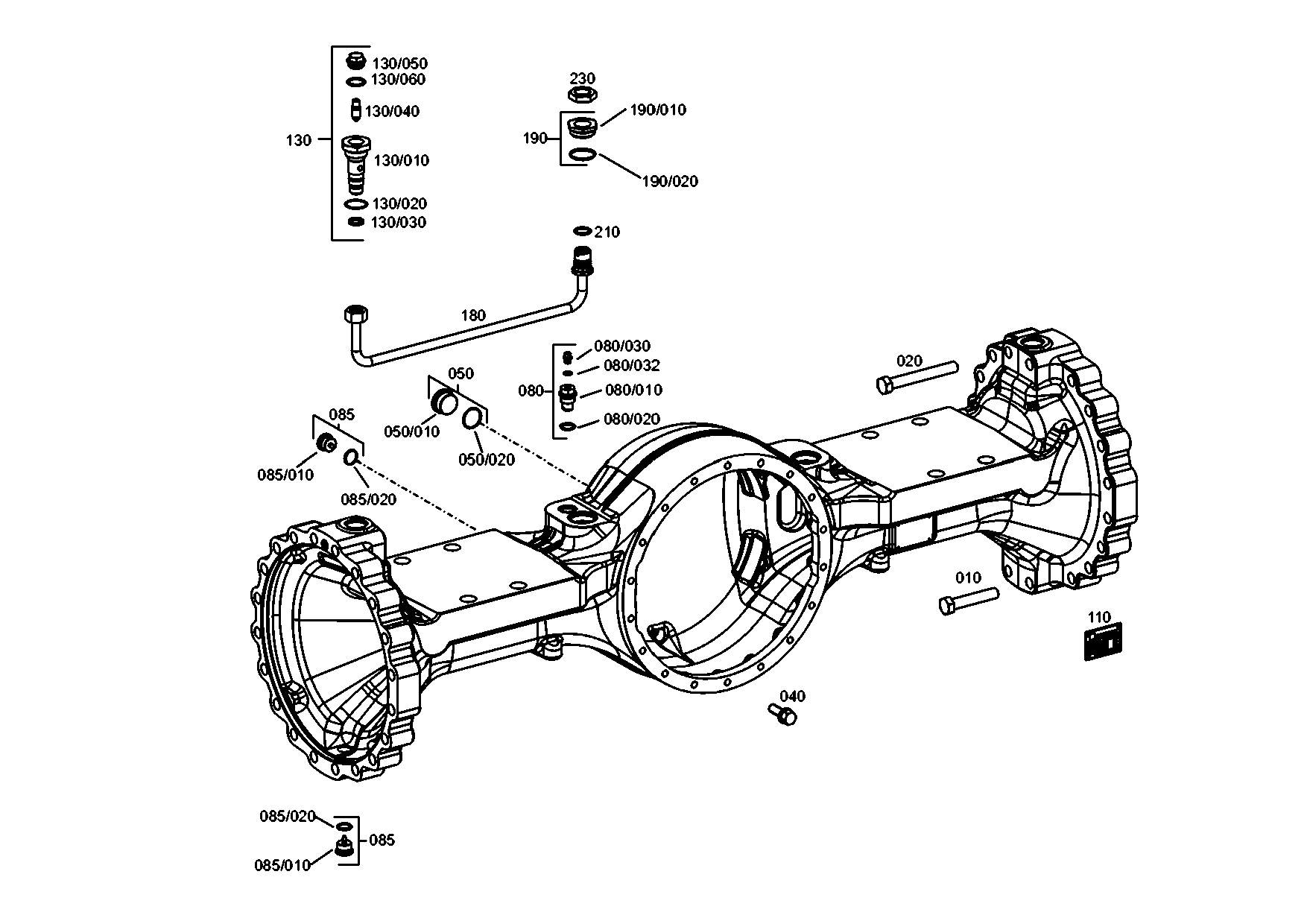 drawing for LIEBHERR GMBH 7624135 - CONNECTING PART (figure 4)