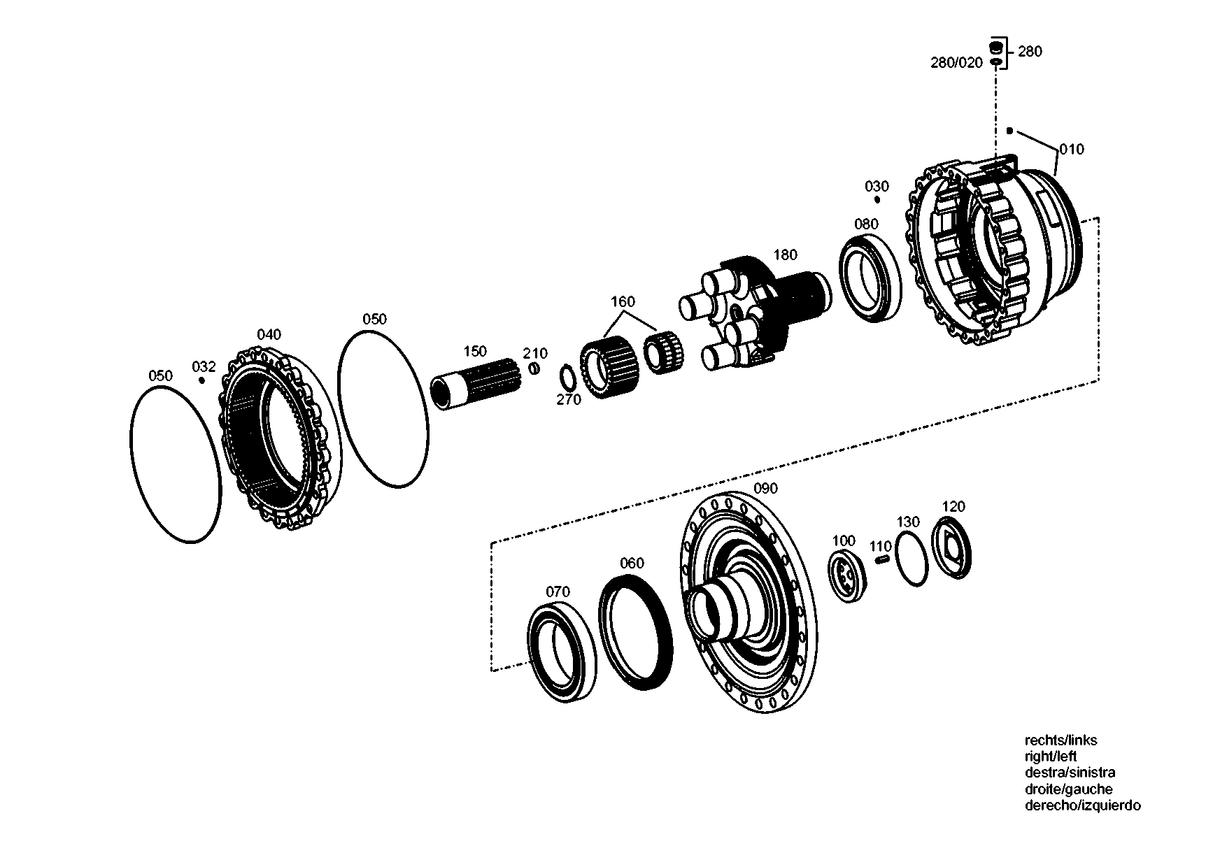 drawing for CNH NEW HOLLAND 87758638 - RETAINING RING (figure 1)