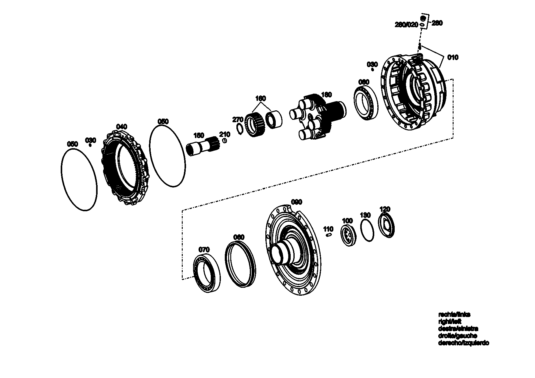 drawing for CNH NEW HOLLAND 87758638 - RETAINING RING (figure 2)