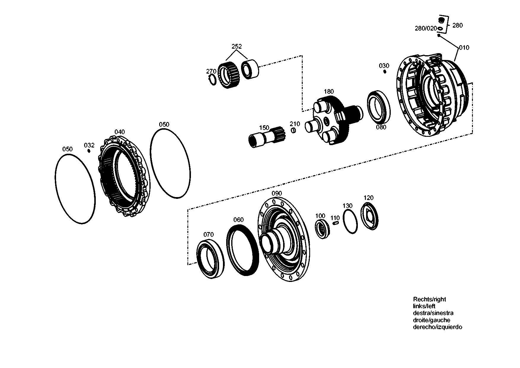 drawing for LIEBHERR GMBH 7624146 - RING GEAR (figure 4)