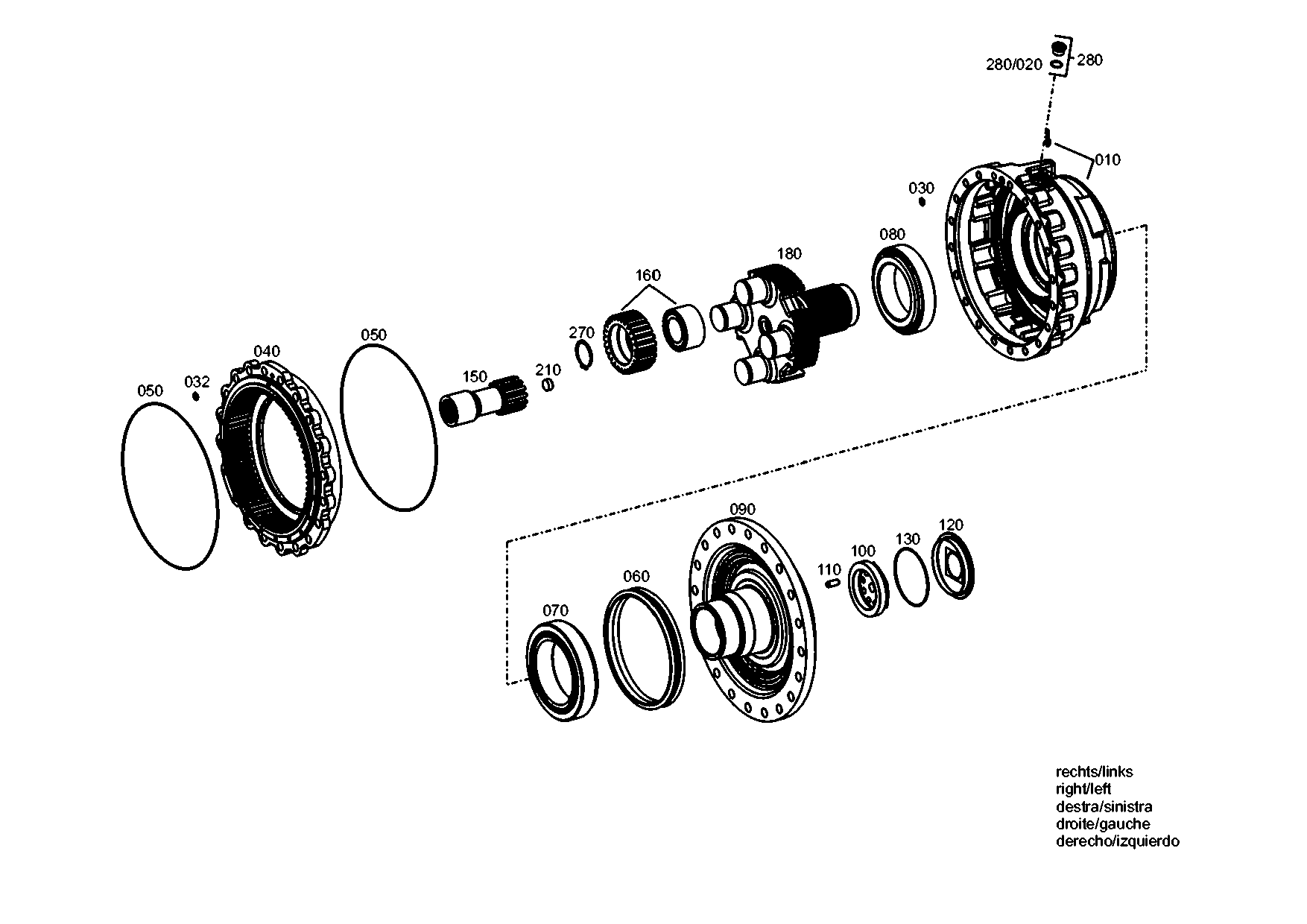 drawing for DOOSAN 100502-00007 - PLANET CARRIER (figure 4)