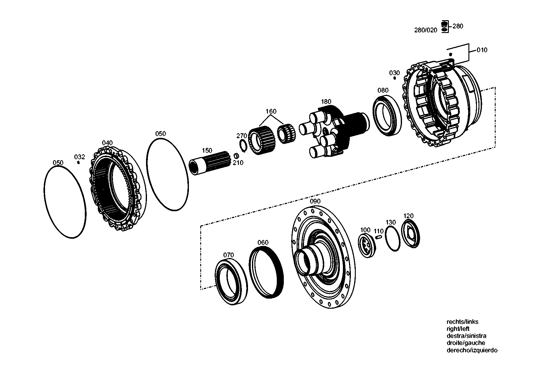drawing for TEREX EQUIPMENT LIMITED 5904662209 - BRAKE HOUSING (figure 3)
