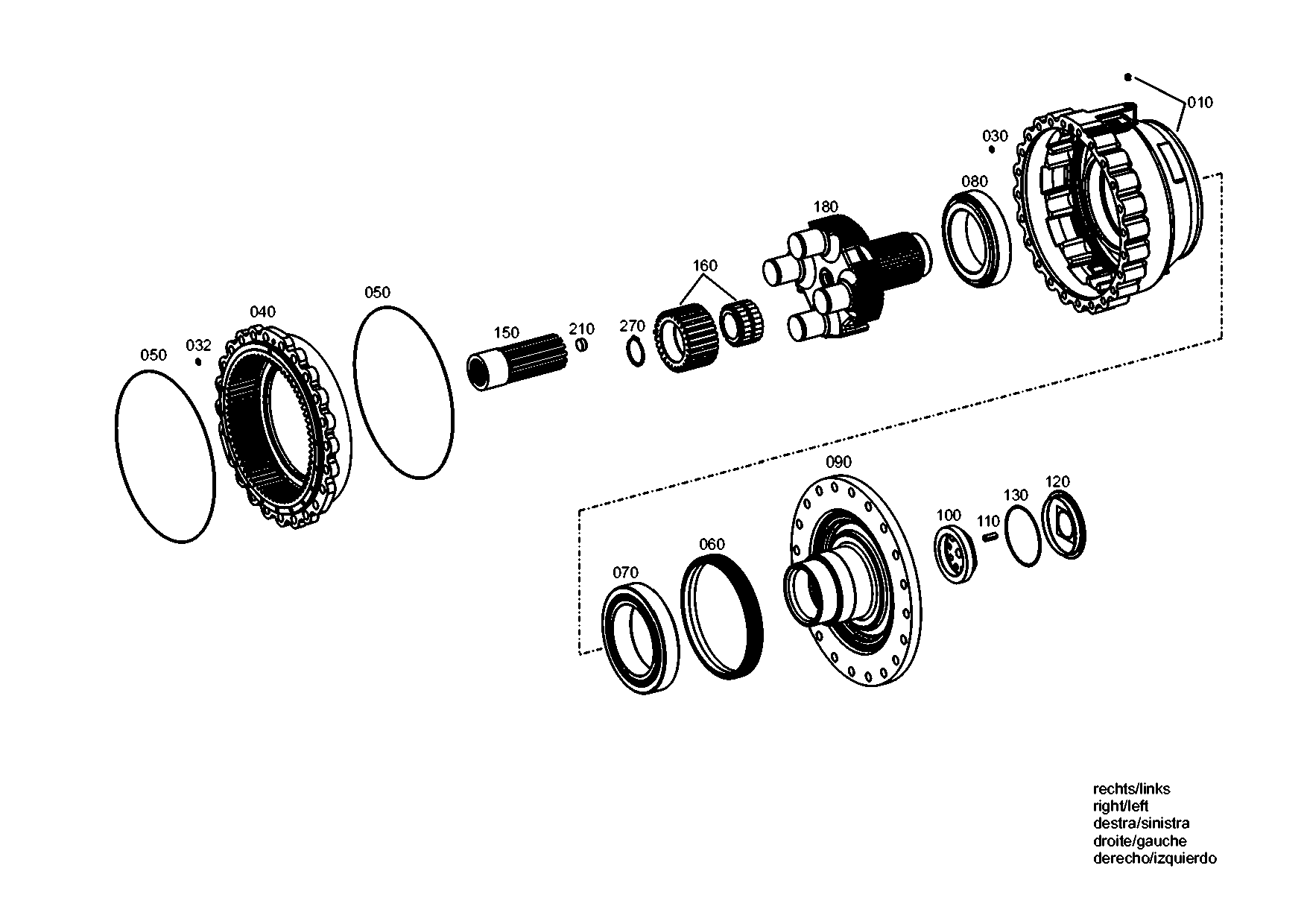 drawing for TEREX EQUIPMENT LIMITED 5904662209 - BRAKE HOUSING (figure 4)