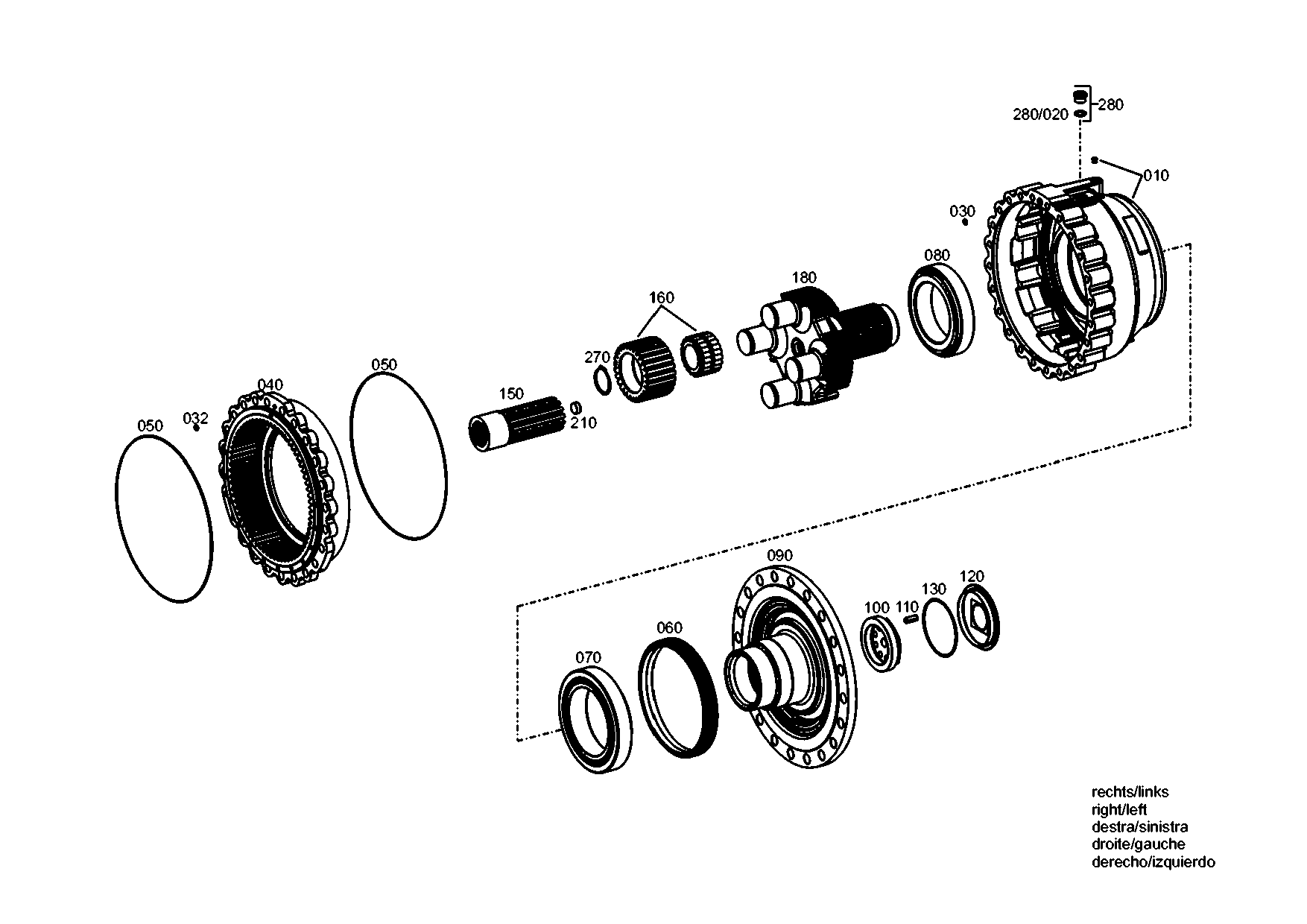 drawing for TEREX EQUIPMENT LIMITED 5904662209 - BRAKE HOUSING (figure 5)