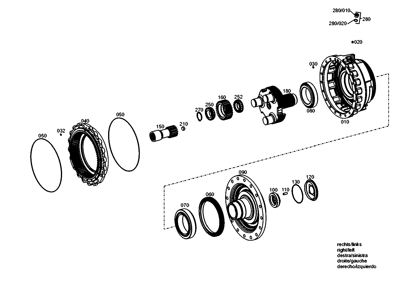 drawing for LIEBHERR GMBH 10032814 - PLANET CARRIER (figure 2)