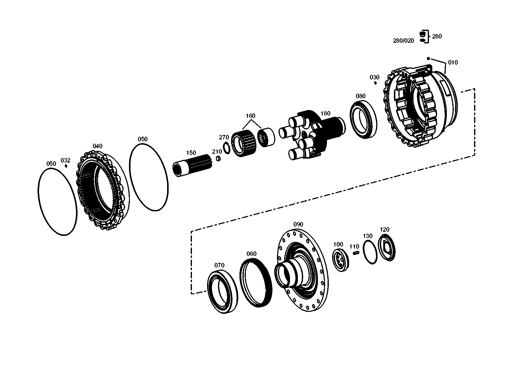 drawing for TEREX EQUIPMENT LIMITED 5904662213 - OUTPUT SHAFT (figure 5)