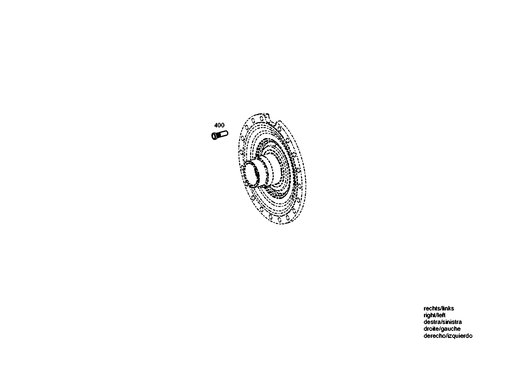 drawing for JOHN DEERE F436040 - WHEEL STUD (figure 1)