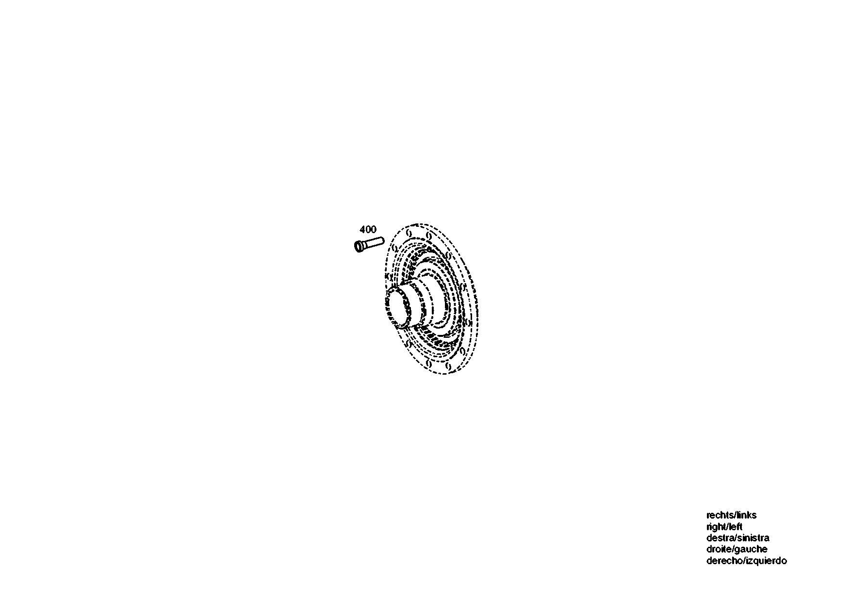 drawing for JOHN DEERE F436040 - WHEEL STUD (figure 2)