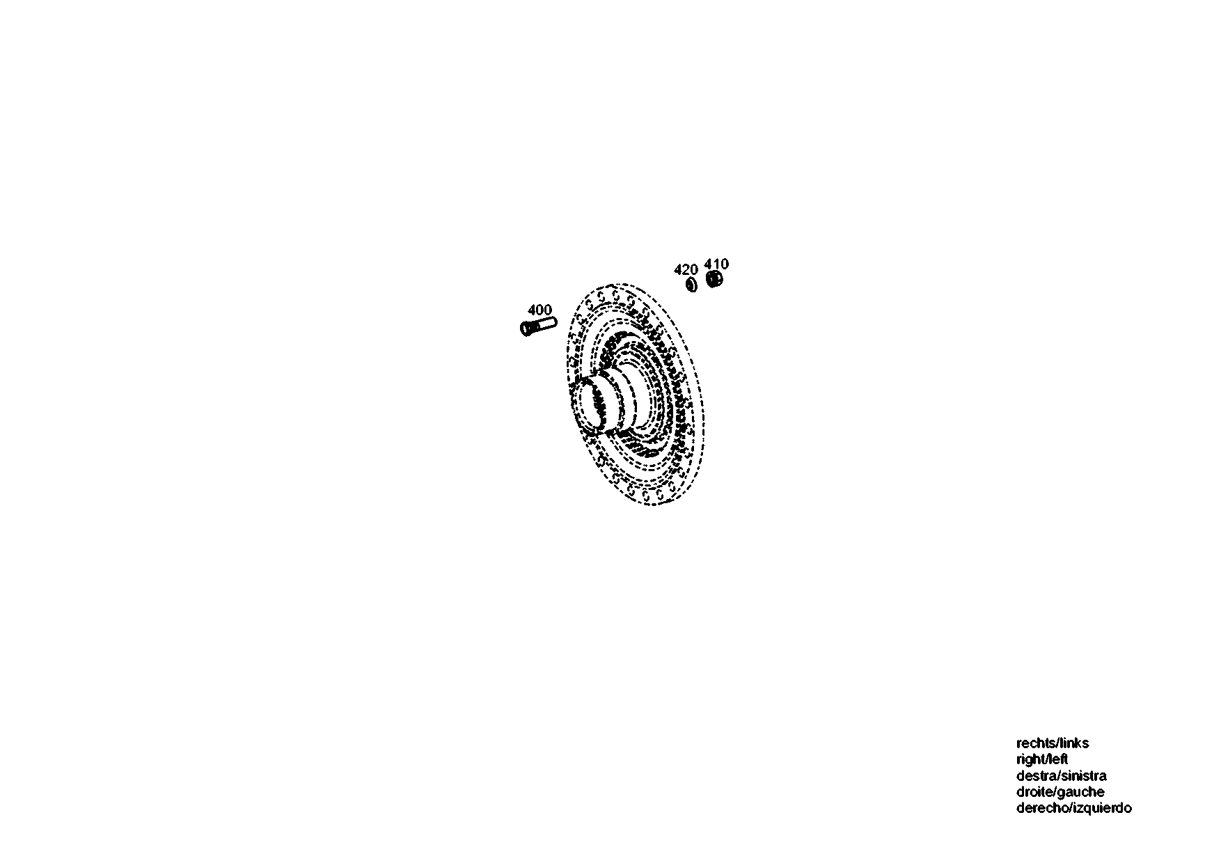 drawing for JOHN DEERE F436040 - WHEEL STUD (figure 5)