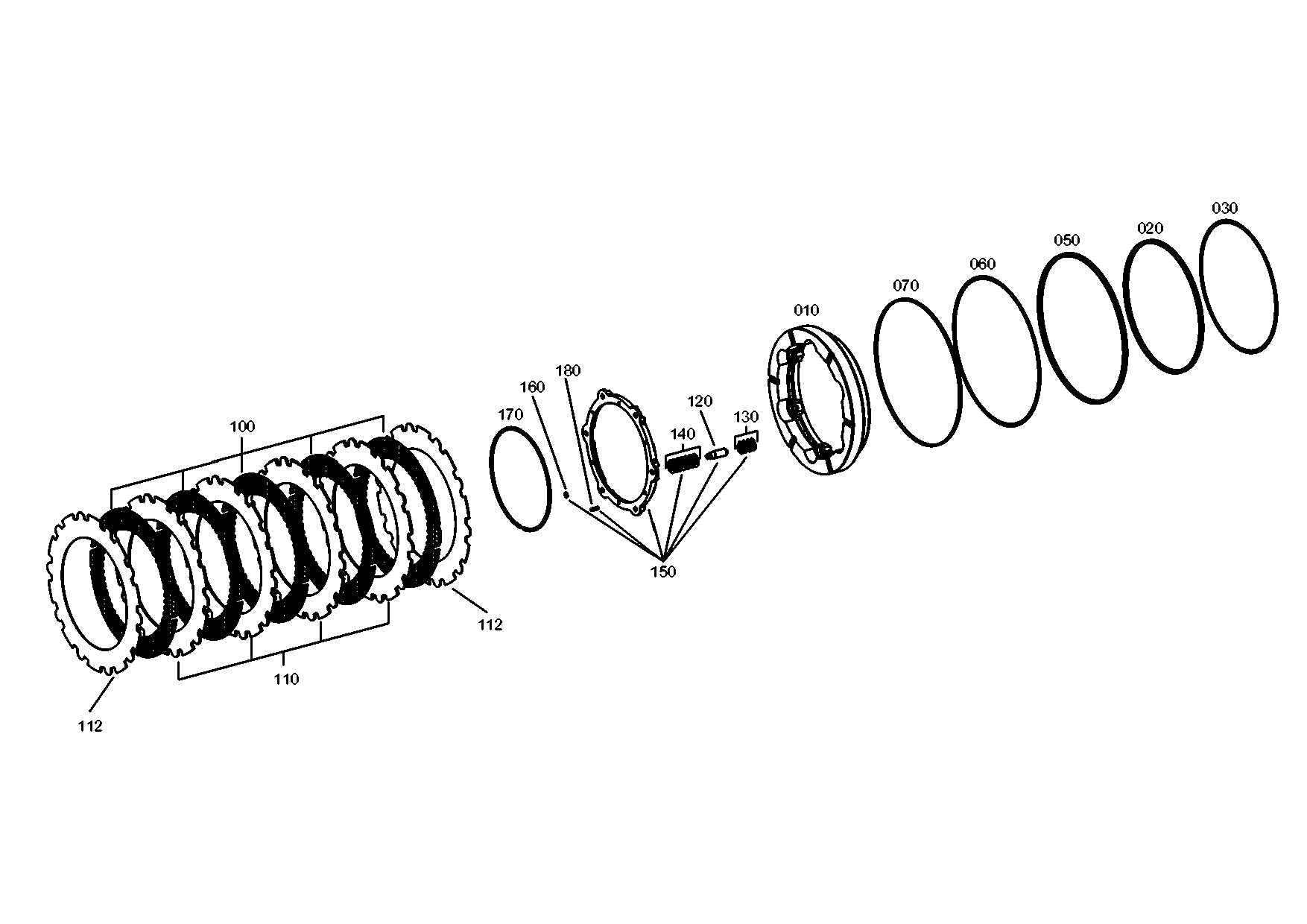 drawing for JOHN DEERE F437161 - GRIPPING RING (figure 2)