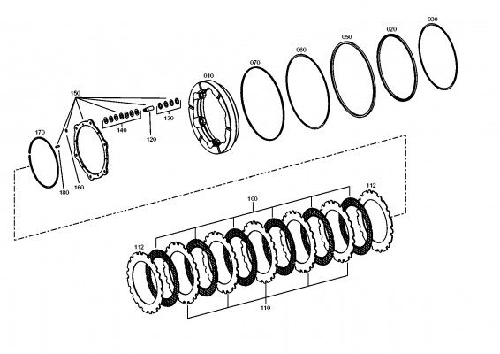 drawing for JOHN DEERE F437216 - INNER CLUTCH DISK (figure 3)