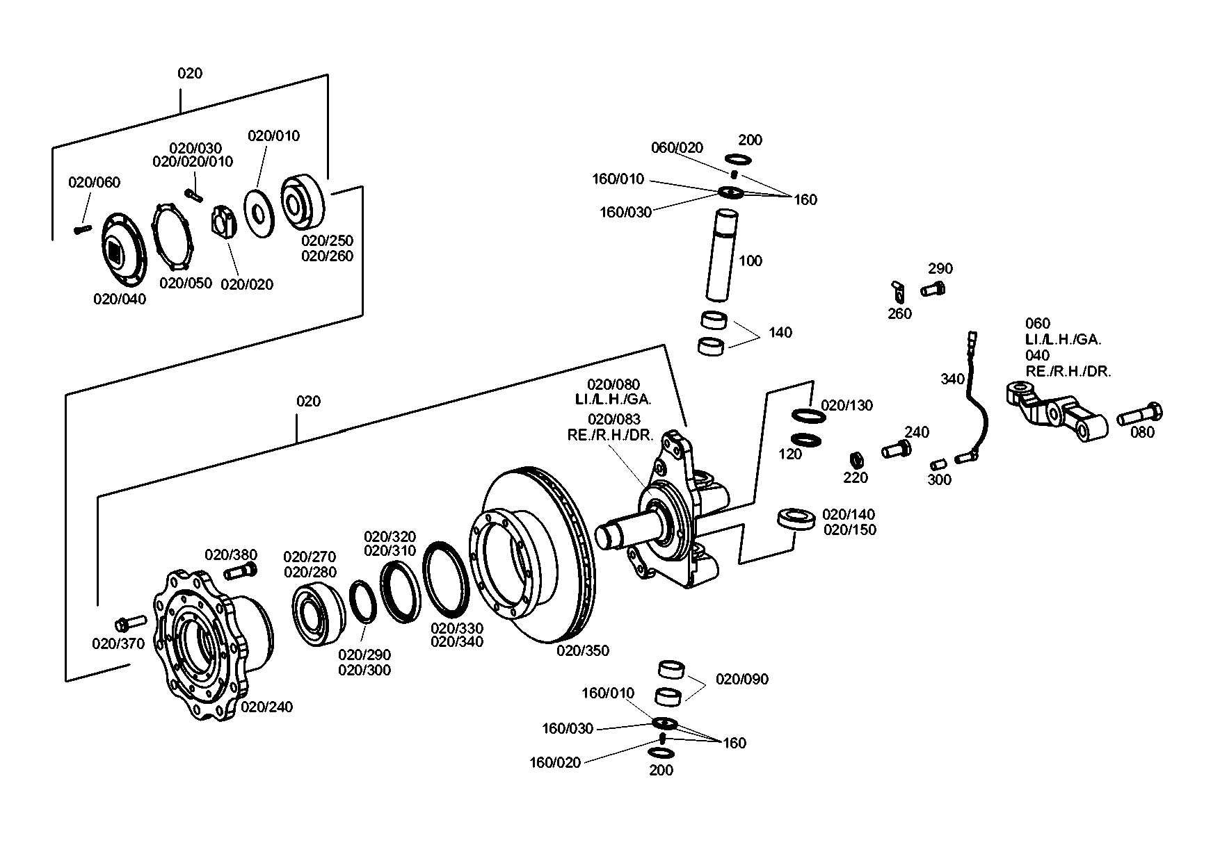 drawing for EVOBUS A0003380505 - TRACK LEVER (figure 2)