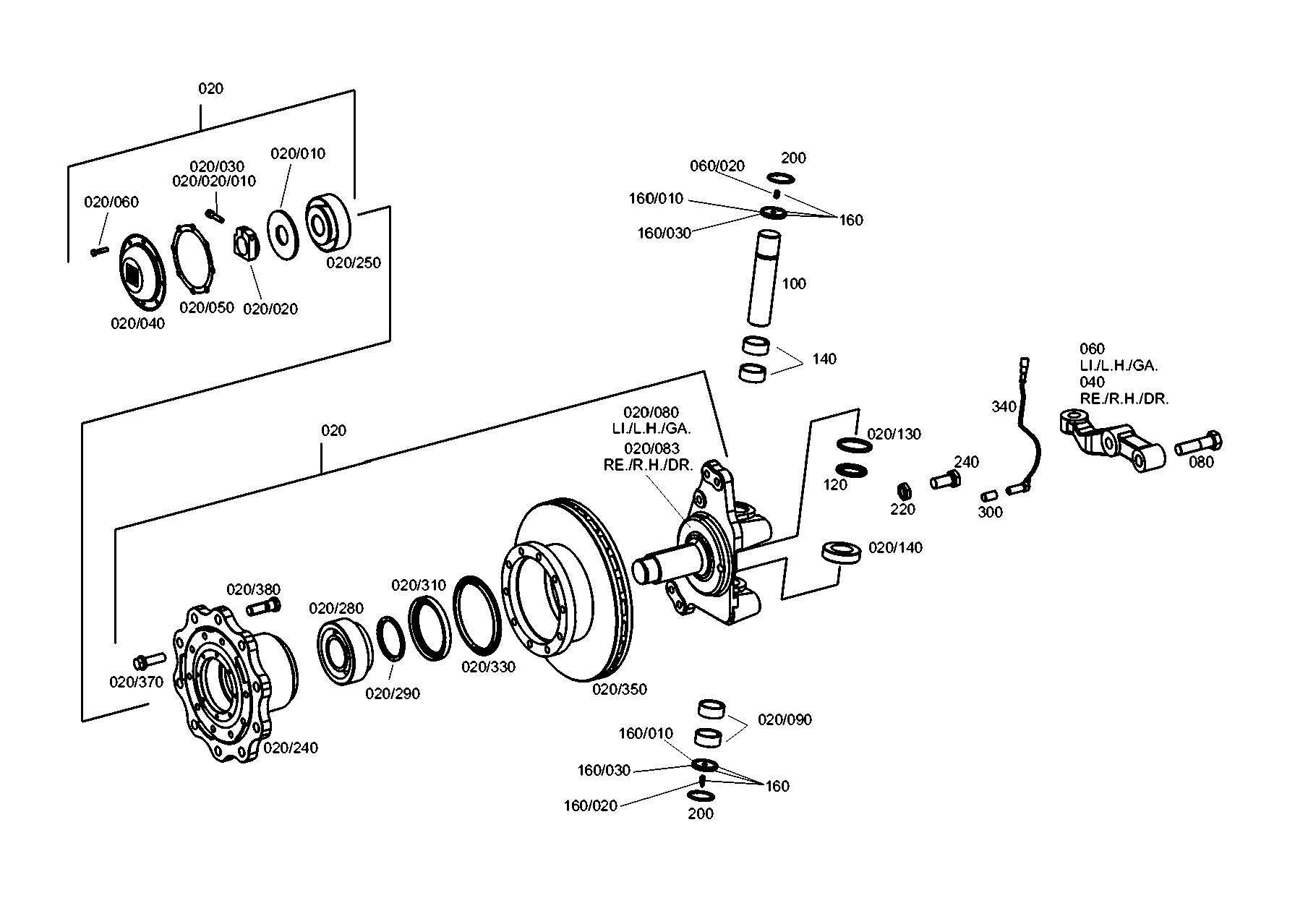 drawing for EVOBUS A6293930202 - TRACK LEVER (figure 1)