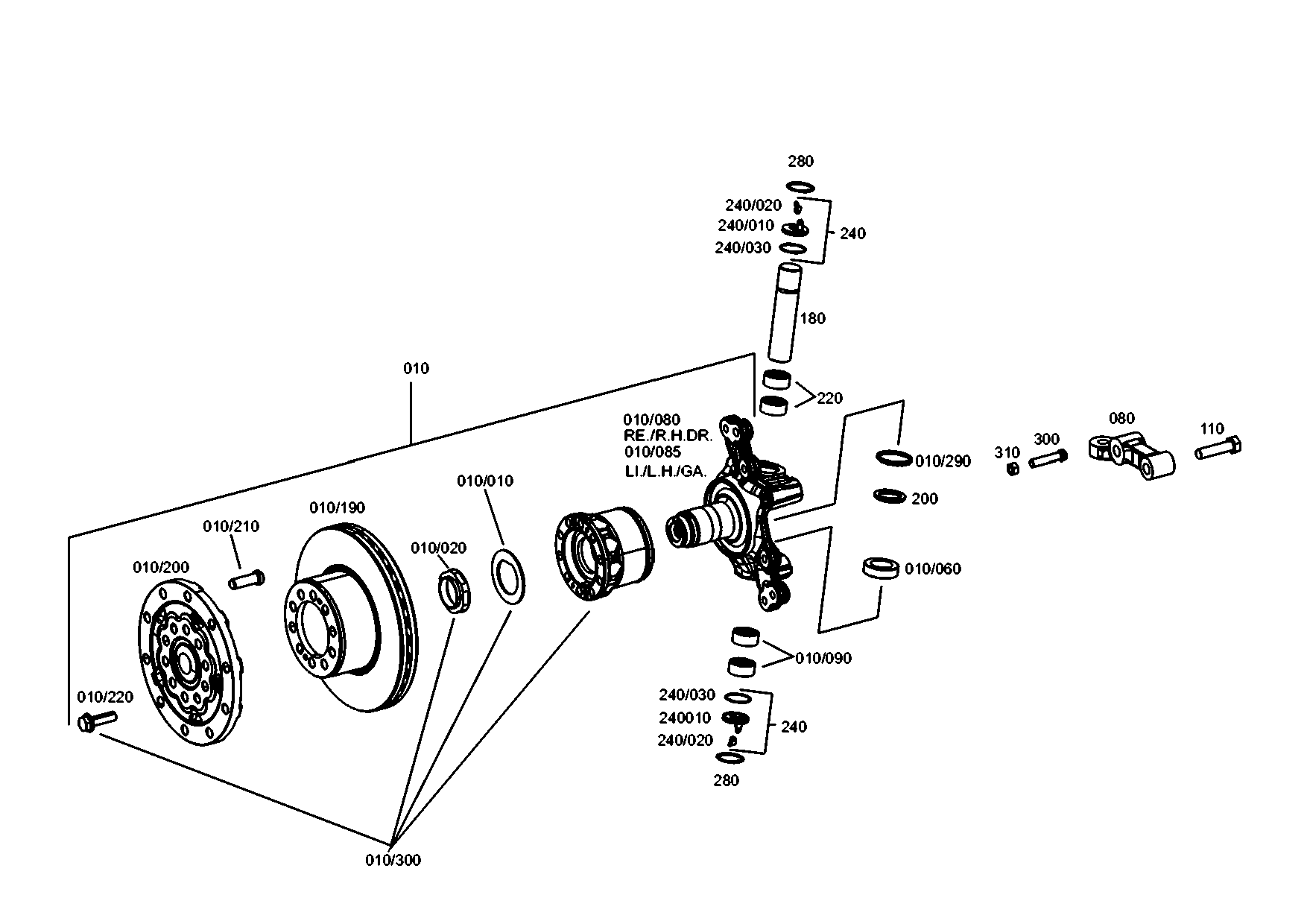 drawing for EVOBUS A0003380605 - TRACK LEVER (figure 3)