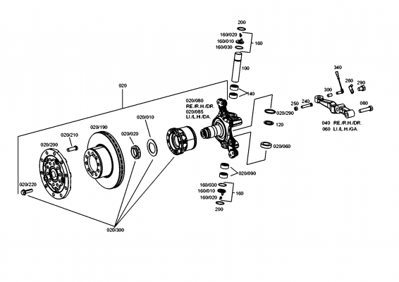 drawing for EVOBUS A0003380406 - TRACK LEVER (figure 3)