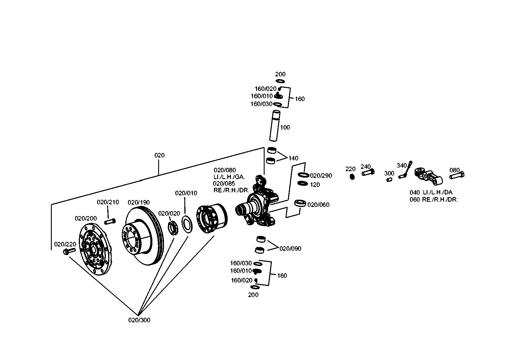 drawing for EVOBUS A6293930202 - TRACK LEVER (figure 3)