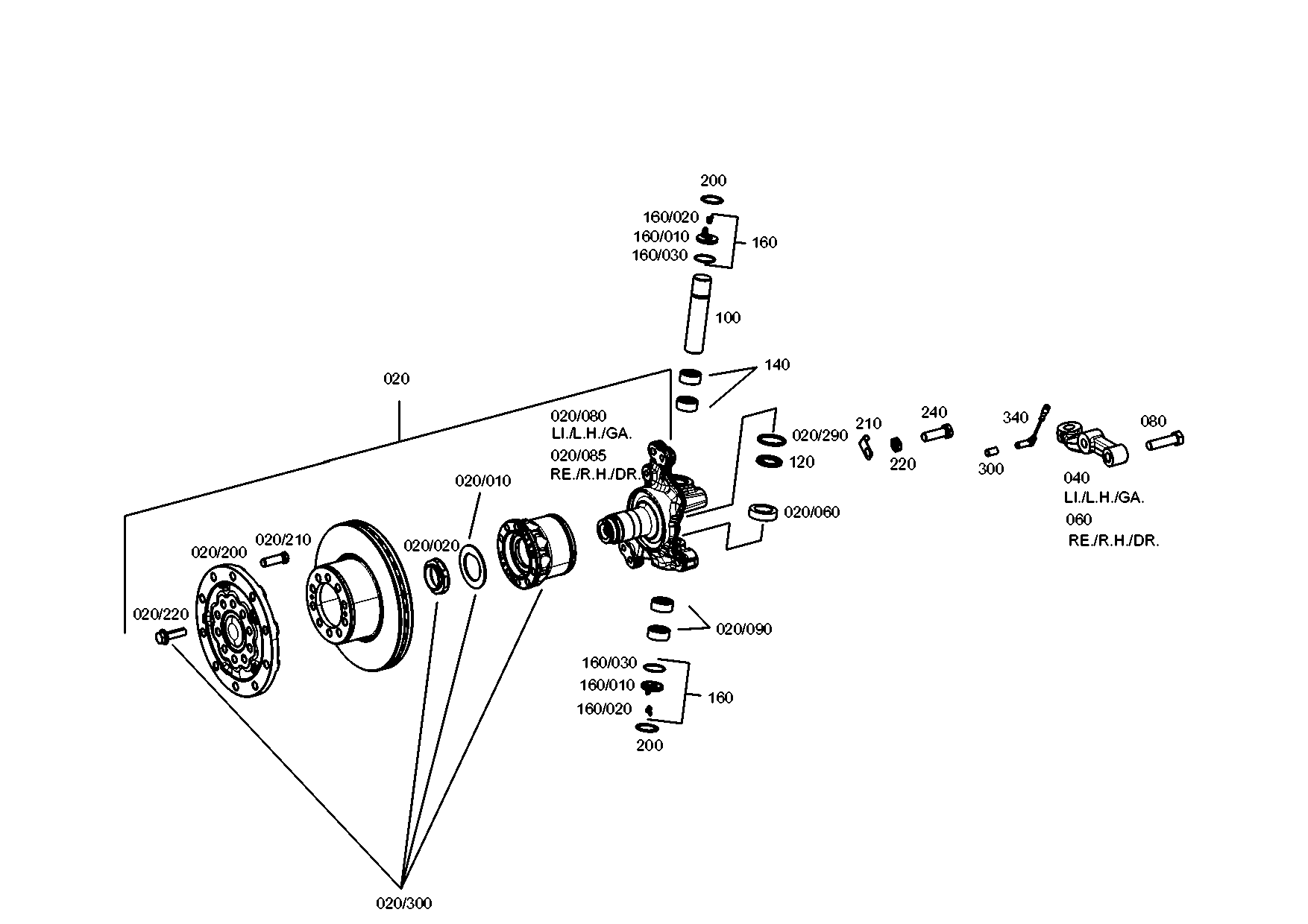 drawing for EVOBUS A6293930202 - TRACK LEVER (figure 4)