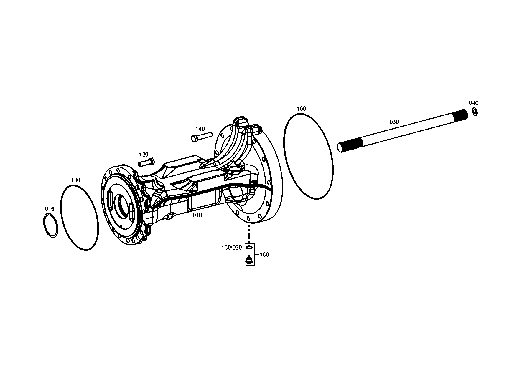 drawing for JCB 550/43384 - O-RING (figure 5)