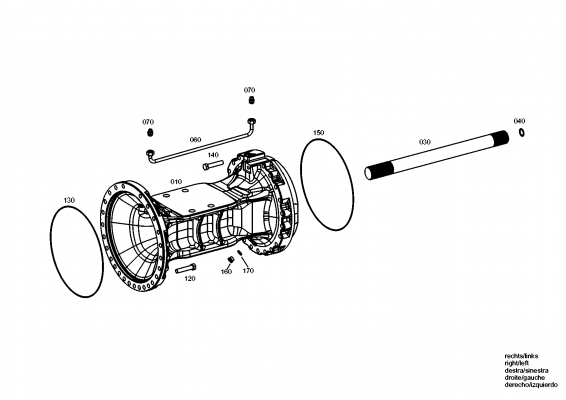 drawing for Hyundai Construction Equipment ZGAQ-03735 - SHAFT-STUB (figure 5)