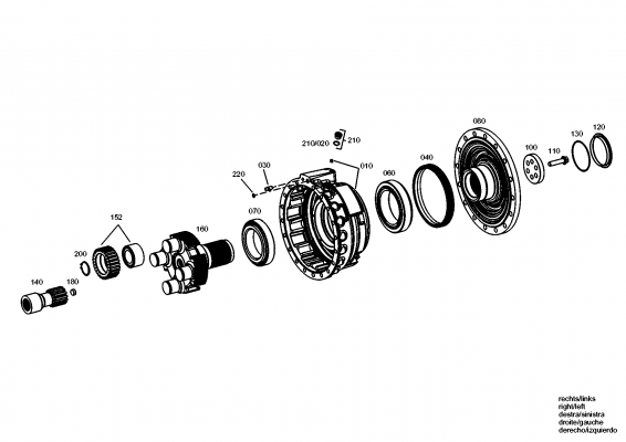 drawing for JOHN DEERE ZFHUB - COVER (figure 1)