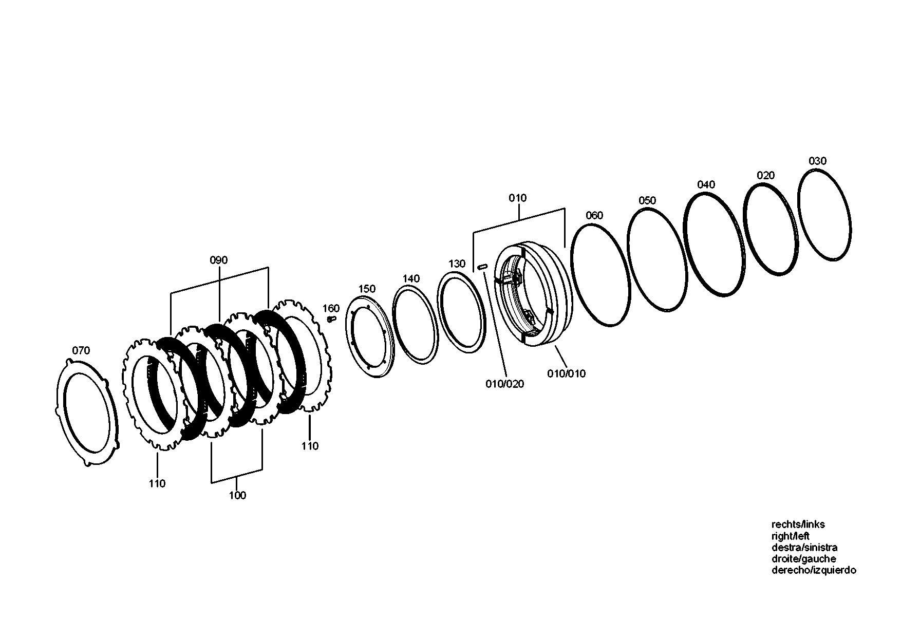 drawing for Hyundai Construction Equipment ZGAQ-04874 - PISTON (figure 2)