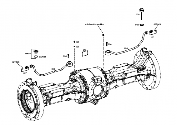 drawing for JOHN DEERE AT330028 - BRAKE TUBE (figure 4)