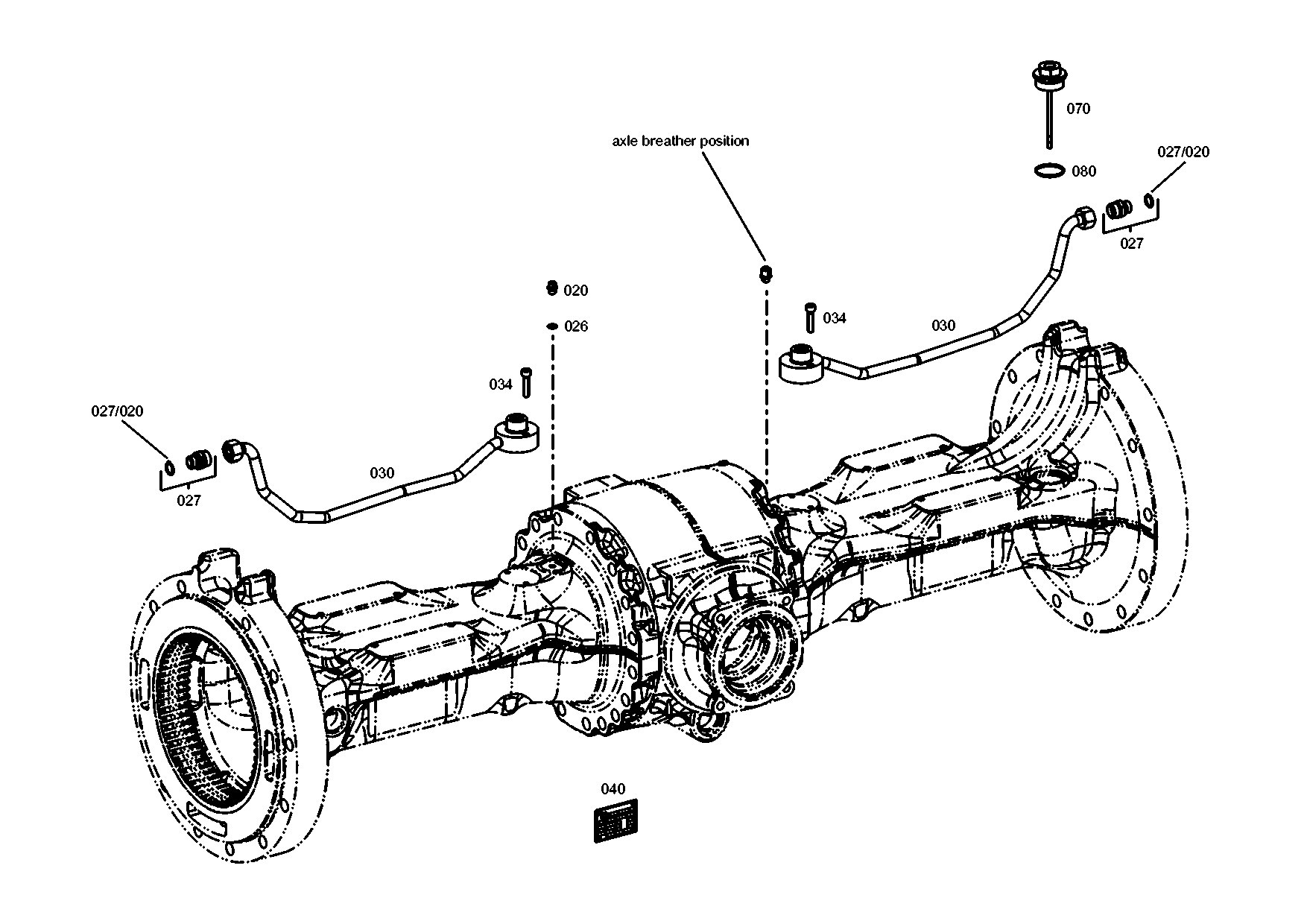 drawing for JOHN DEERE AT330028 - BRAKE TUBE (figure 5)