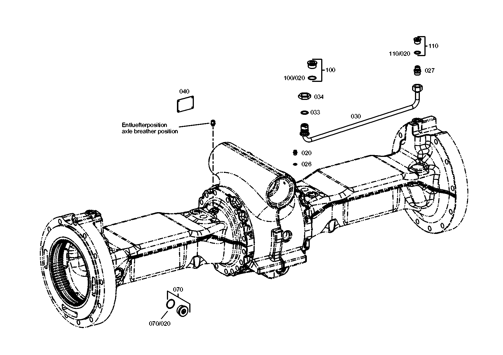 drawing for CNH NEW HOLLAND 84146573 - BRAKE TUBE (figure 2)