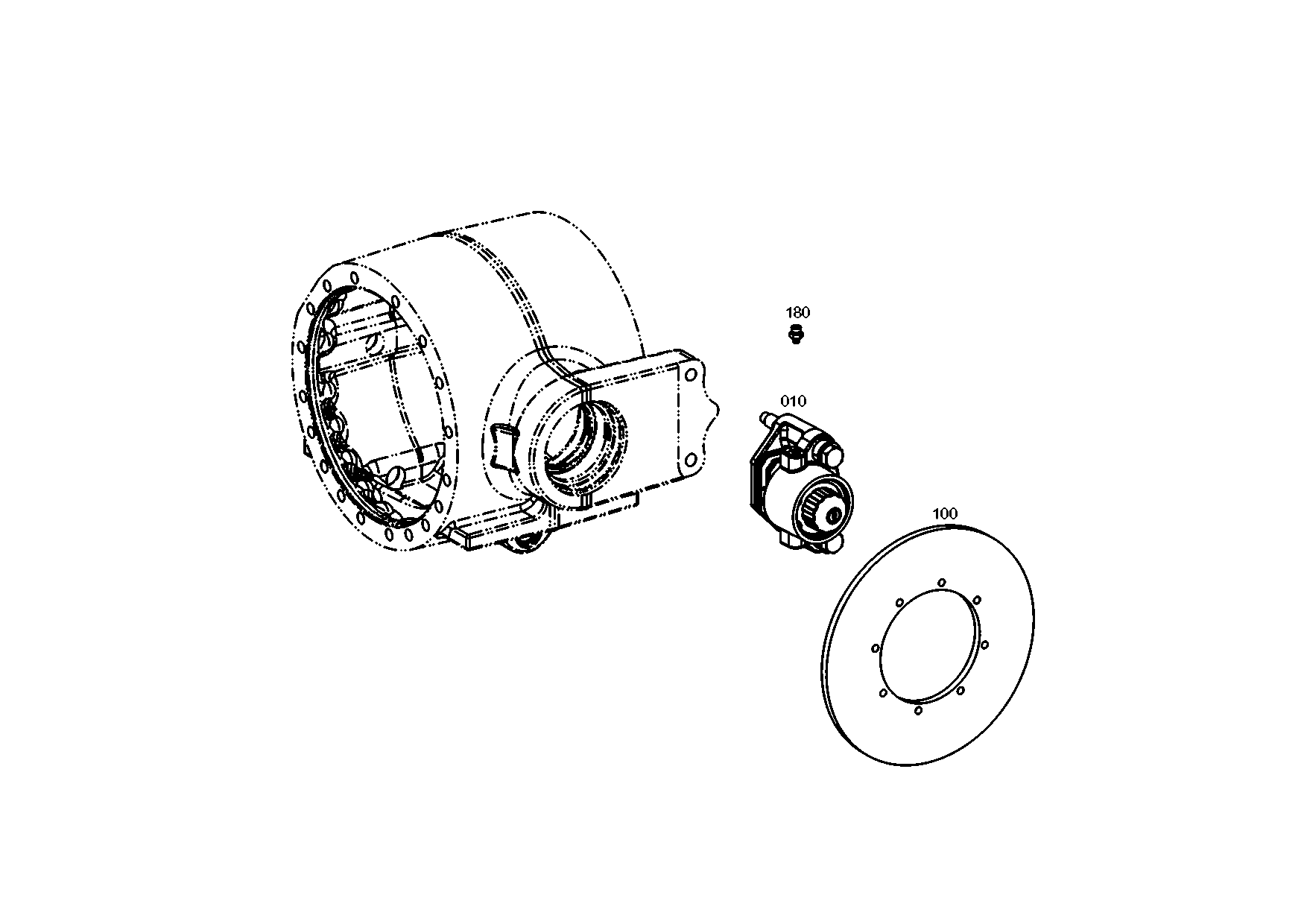 drawing for CNH NEW HOLLAND 8486938 - BRAKE DISC (figure 1)