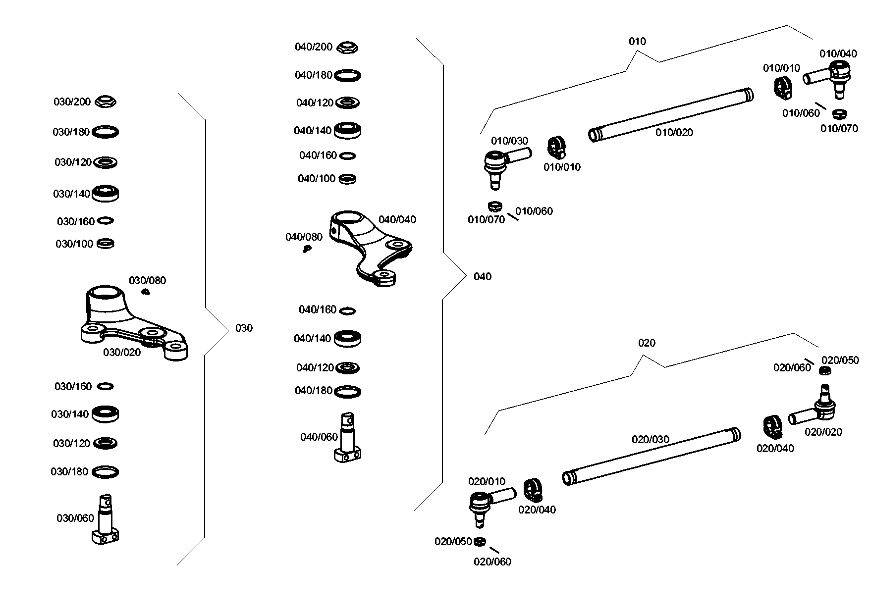 drawing for IRIZAR A6284601119 - STEERING ARM (figure 1)