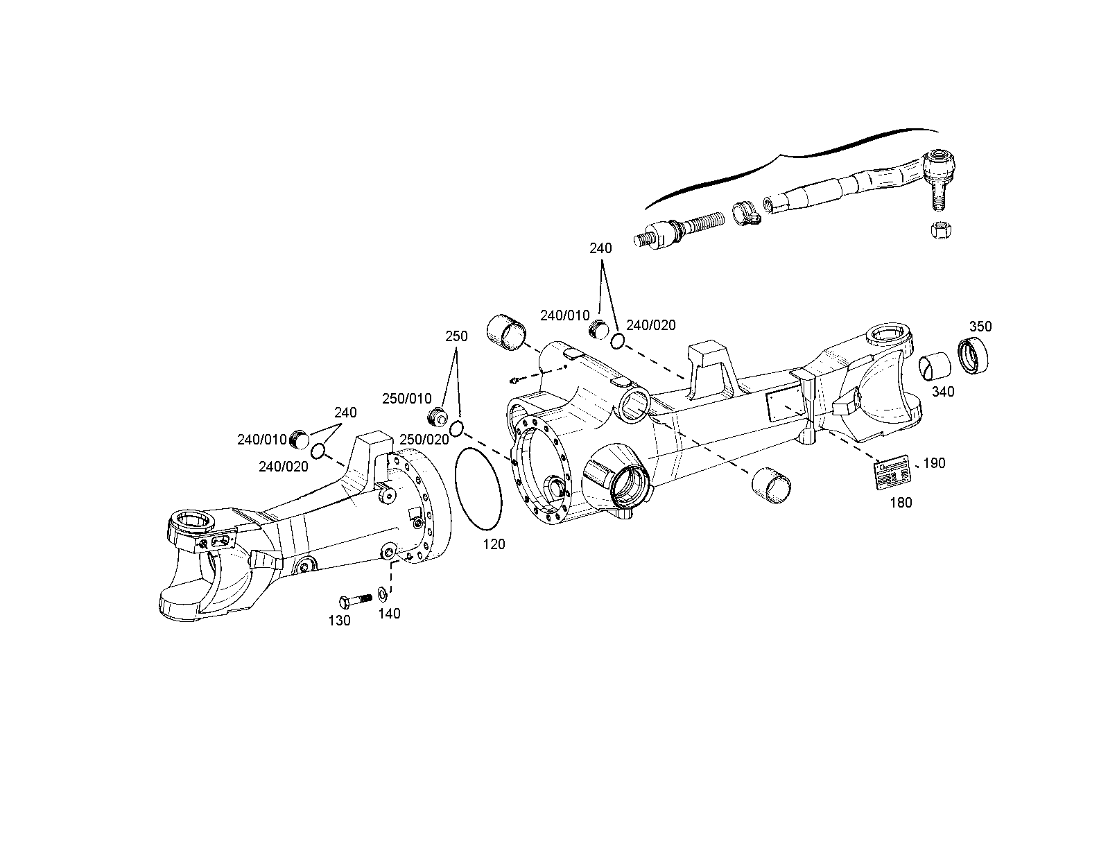 drawing for JOHN DEERE SH 0501 315 509 - BUSH (figure 1)