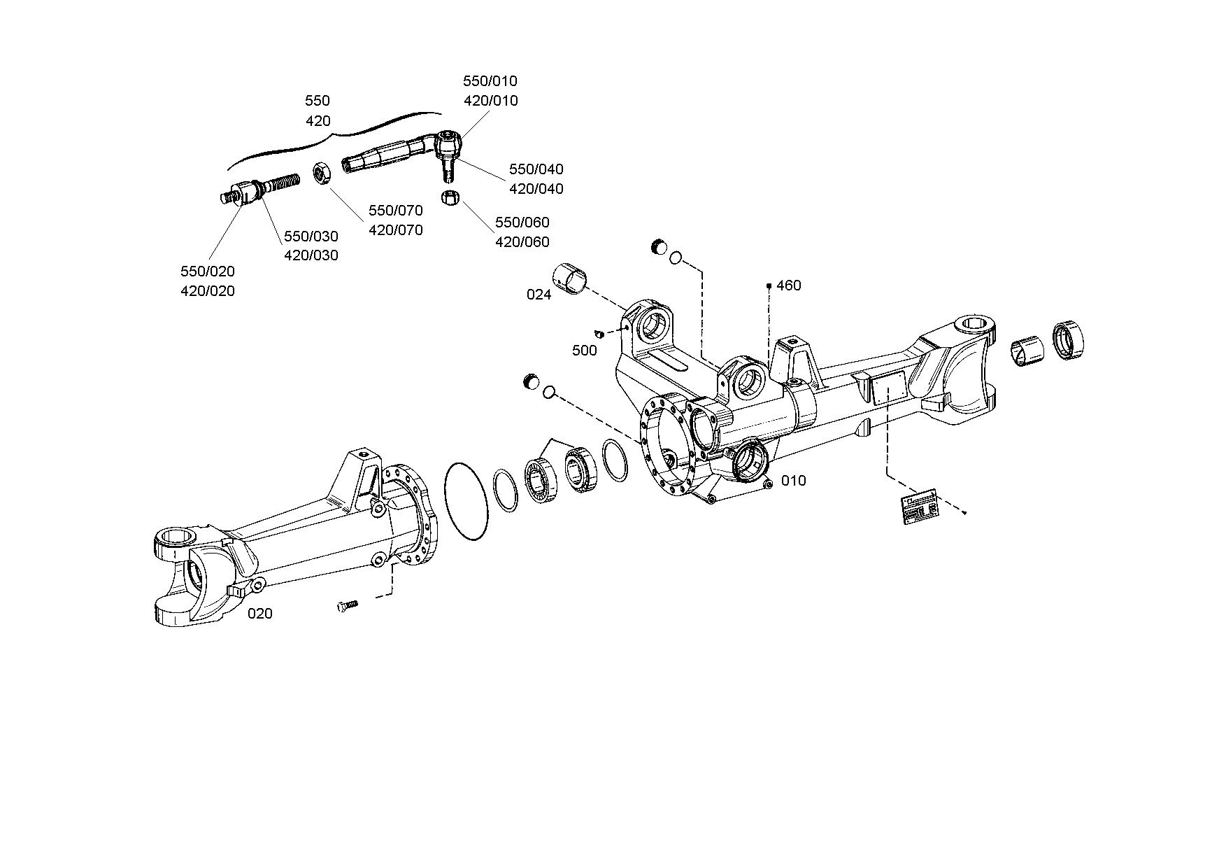 drawing for JOHN DEERE AL116558 - TIE ROD (figure 2)