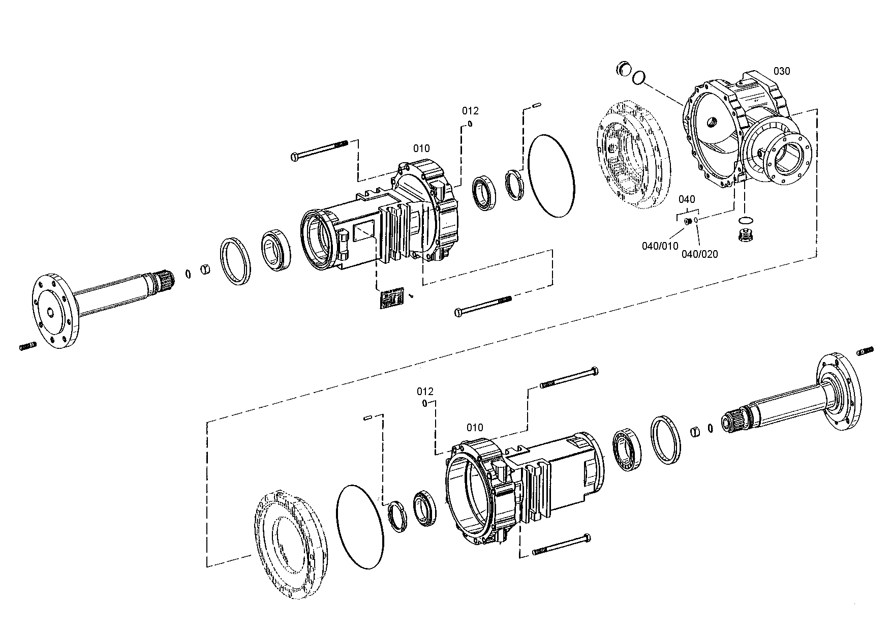 drawing for CUKUROVA AT179499 - AXLE CASING (figure 1)