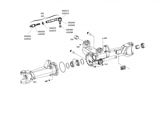 drawing for JOHN DEERE AL80541 - AXIAL JOINT (figure 1)