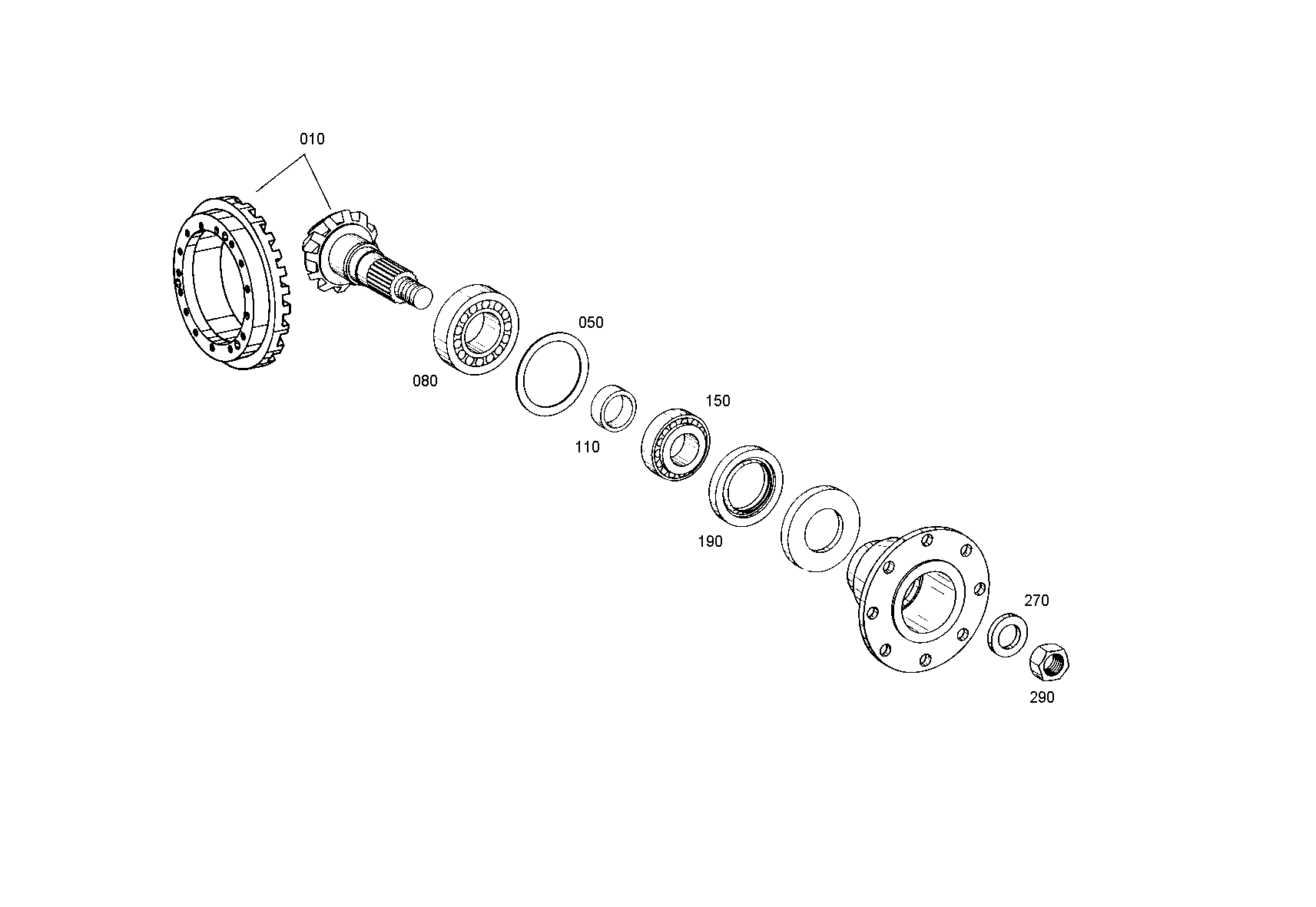 drawing for JOHN DEERE T123013 - RING (figure 1)