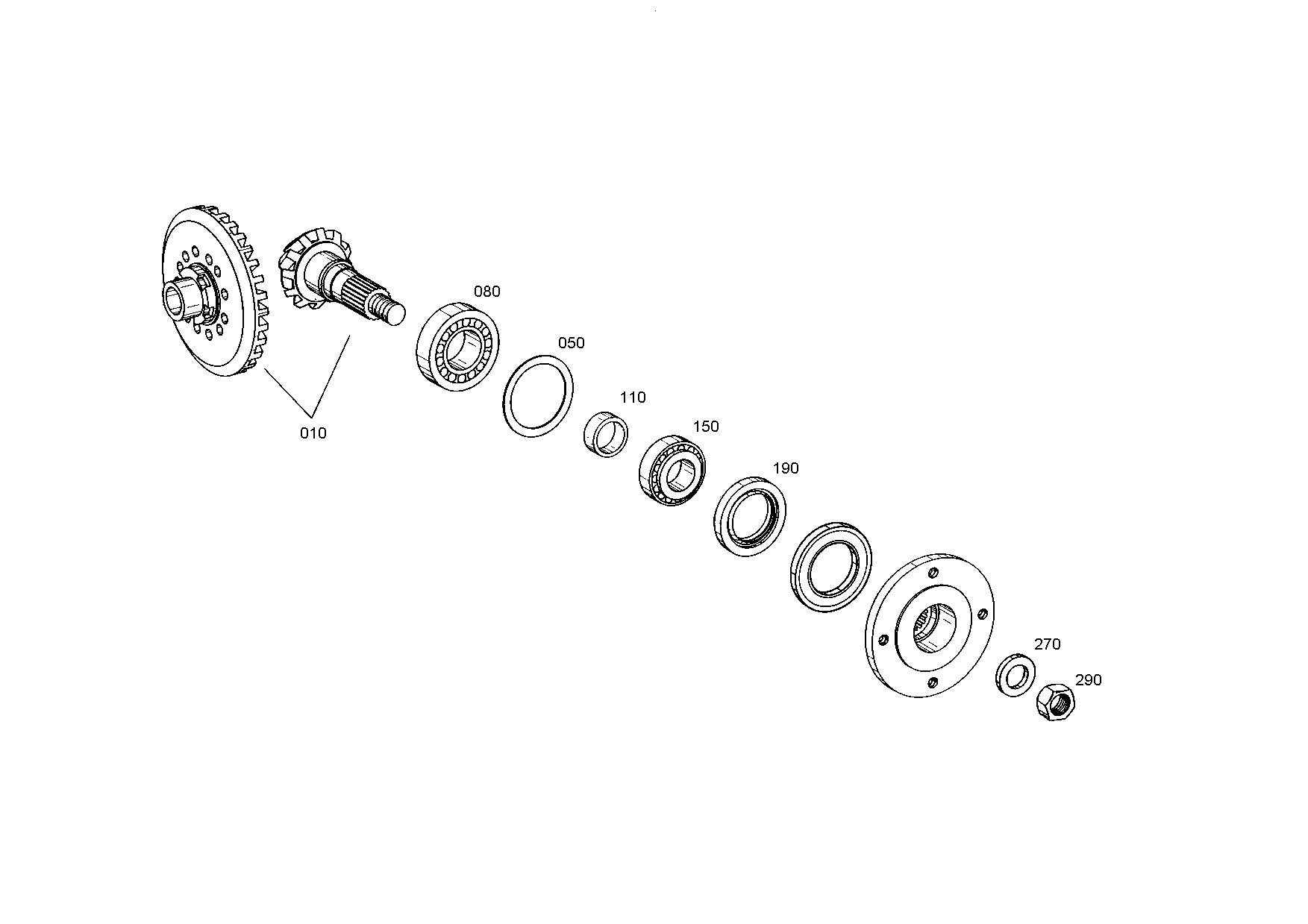 drawing for JOHN DEERE T123017 - RING (figure 2)