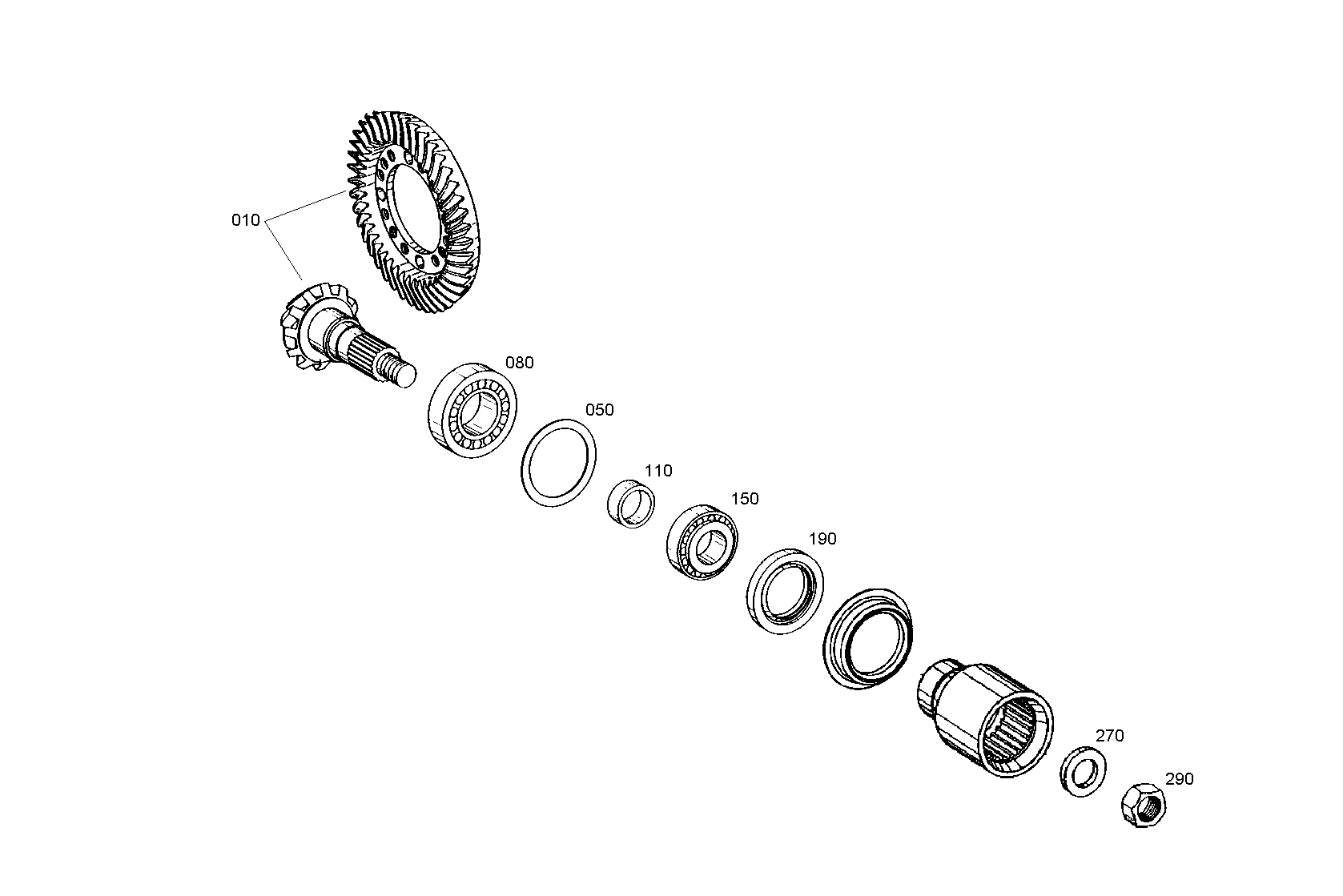 drawing for JOHN DEERE 14M7523 - HEXAGON NUT (figure 5)